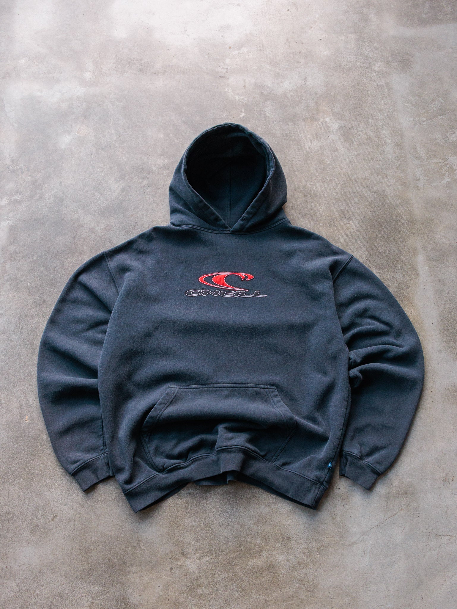 Vintage 00s Faded Black O'Neill Hoodie (M)