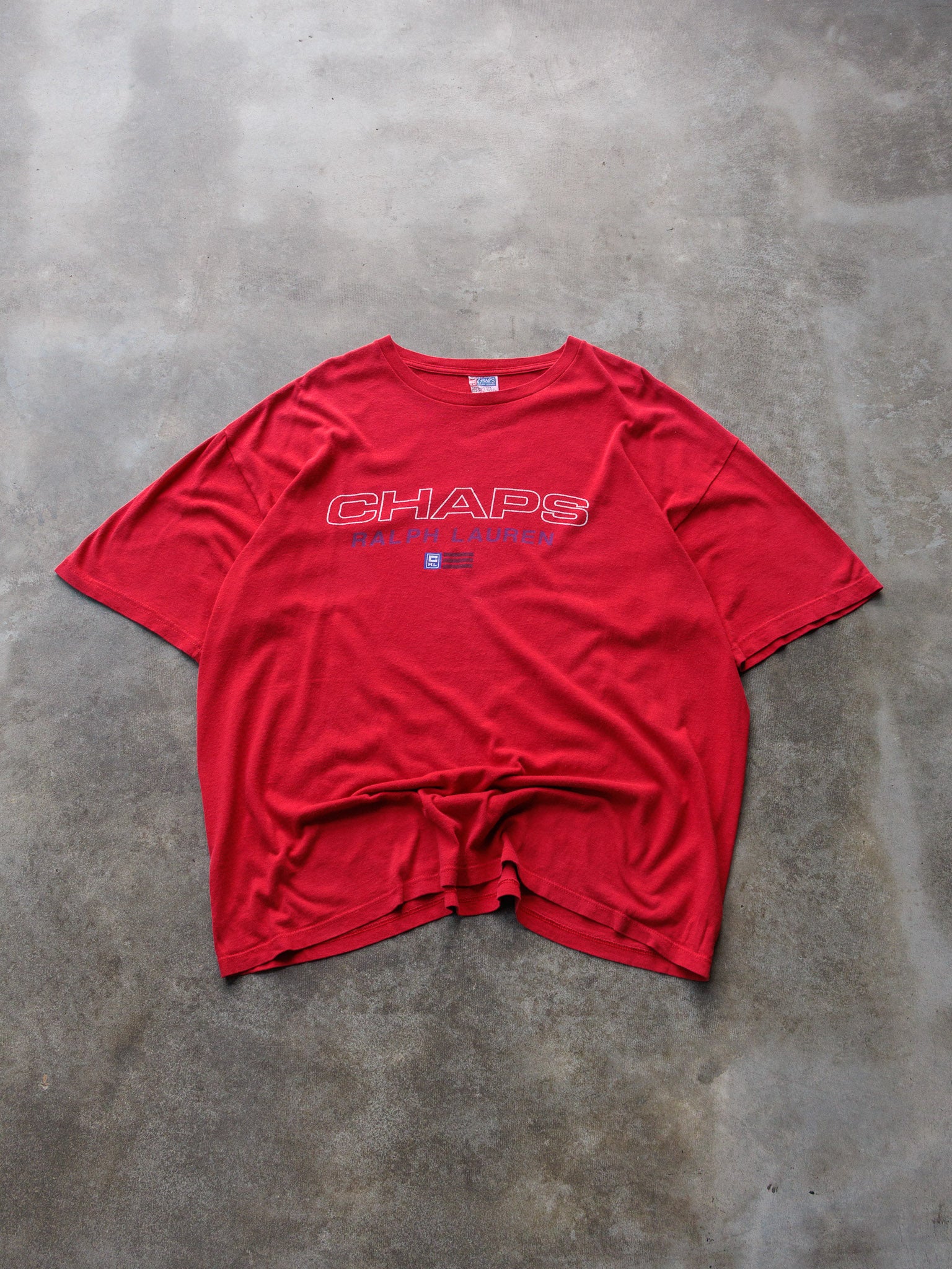 Vintage 90s Red Chaps Ralph Lauren Tee (XL)