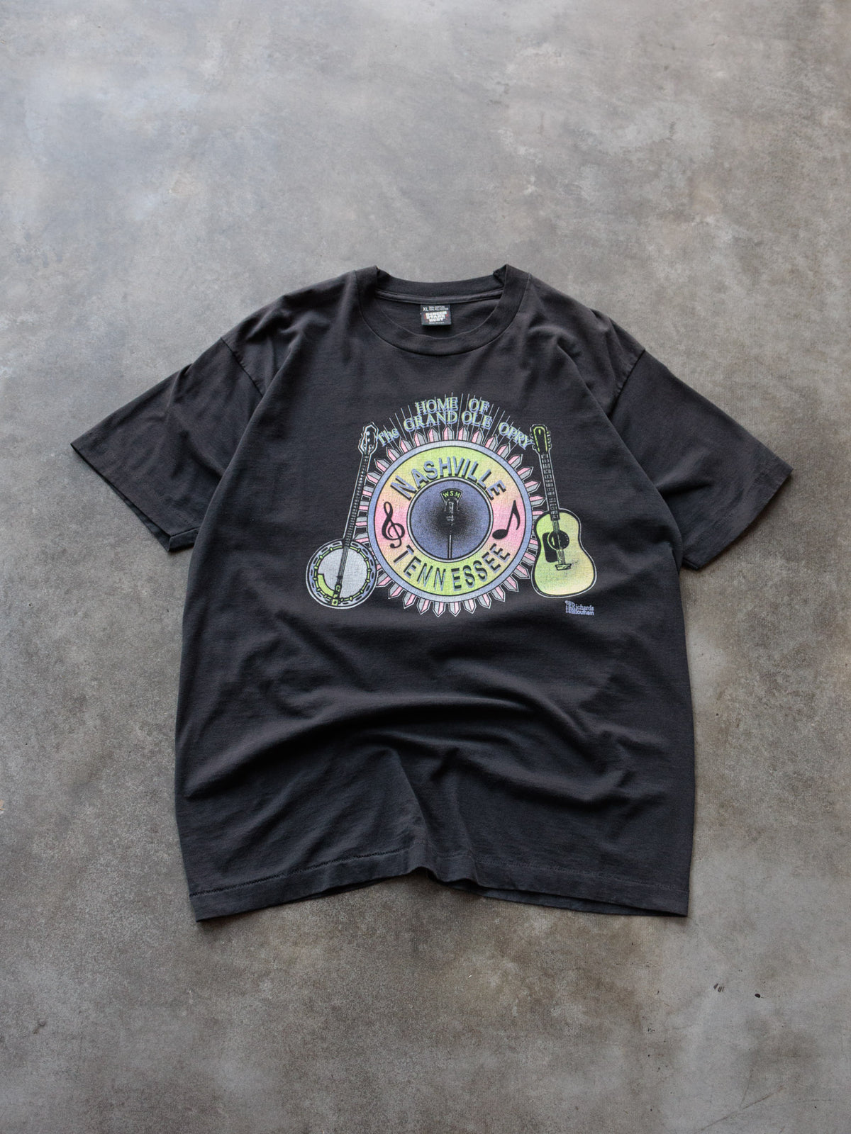 Vintage 90s Black Nashville Tennessee Grand Ole Opry Tee (XL)