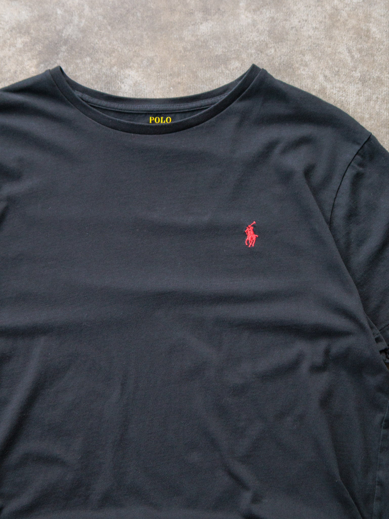 Vintage Black Polo Ralph Lauren Tee (L)