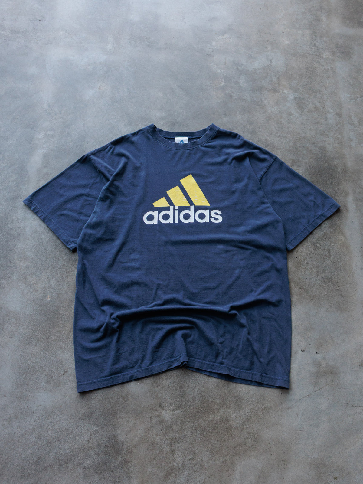 Vintage 00s Navy Adidas Logo Tee (XL)