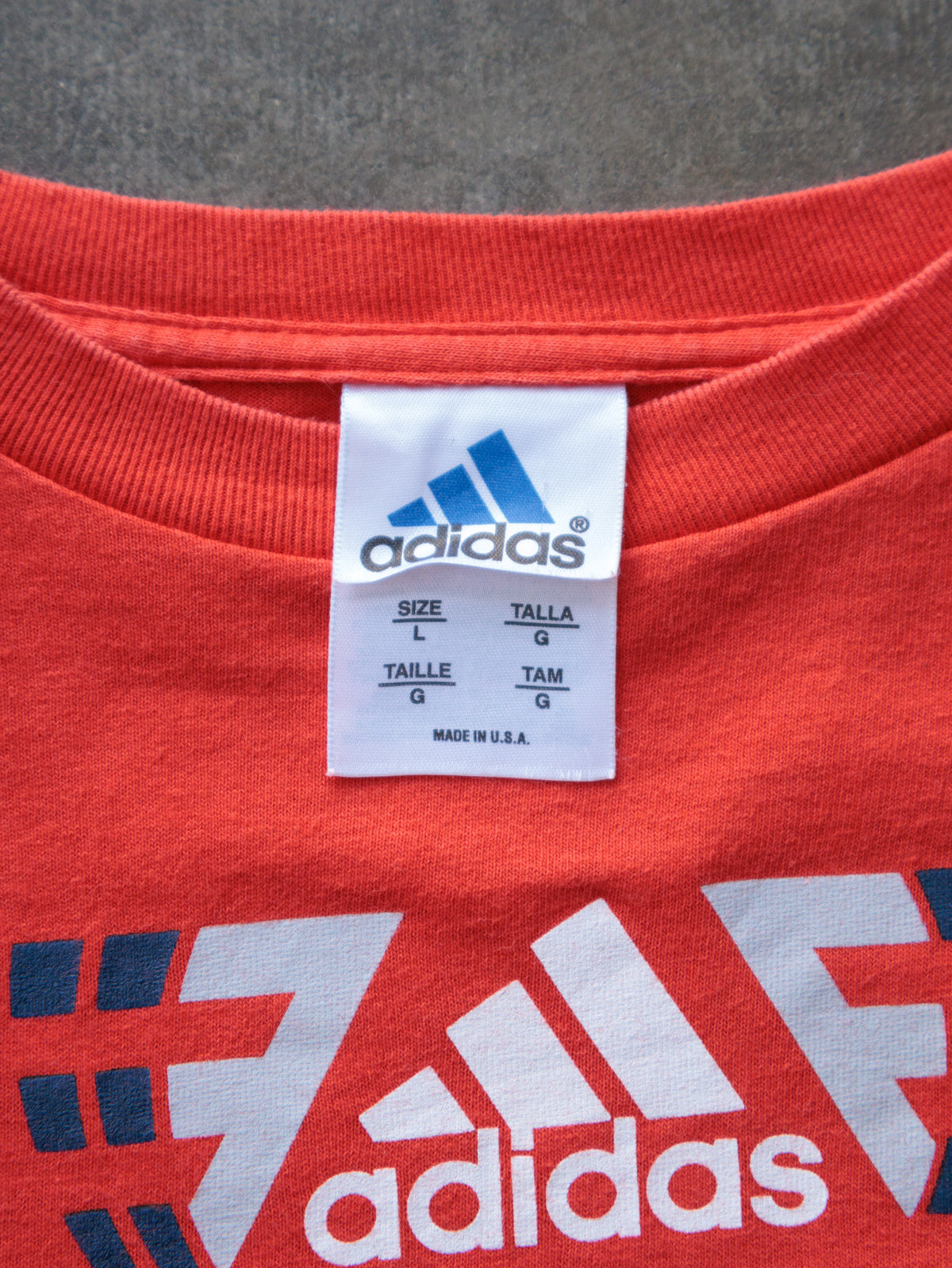 Vintage 90s Red Adidas Long Sleeve Tee (L)