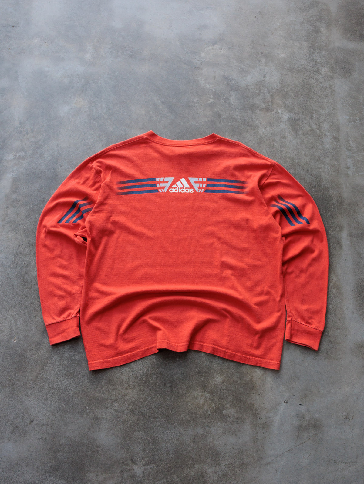 Vintage 90s Red Adidas Long Sleeve Tee (L)