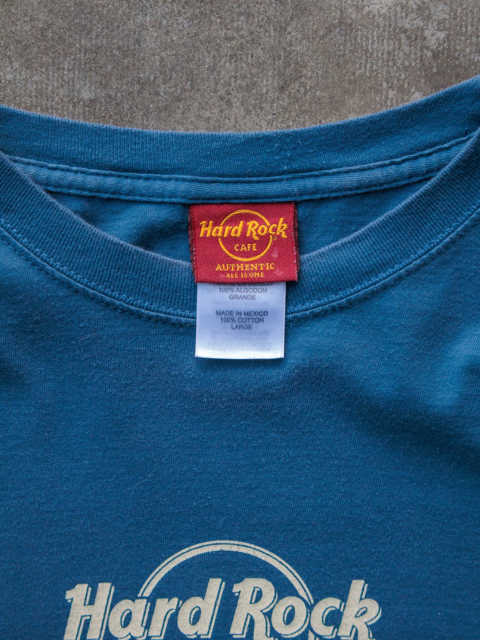 Vintage Blue Hard Rock Cafe Santo Domingo Tee (L)
