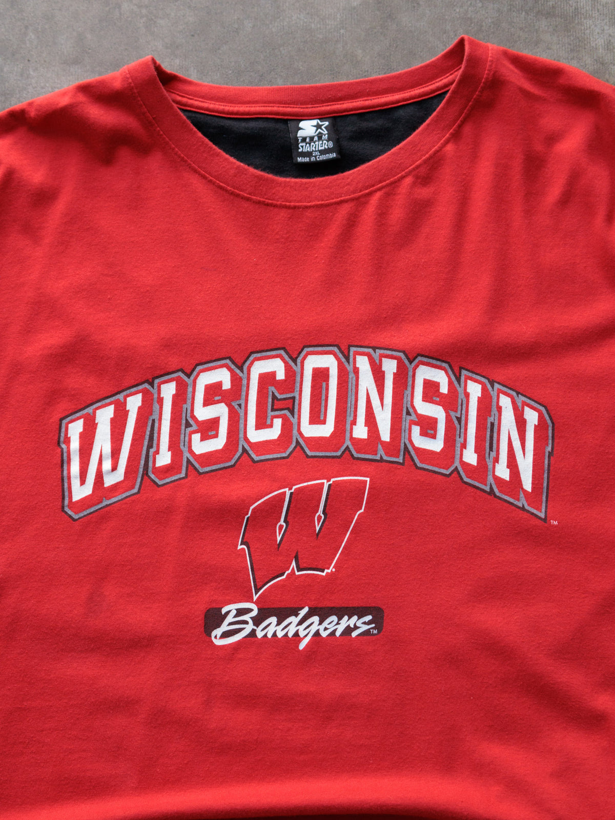Vintage 90s Red Starter Wisconsin Badgers Tee (2XL)