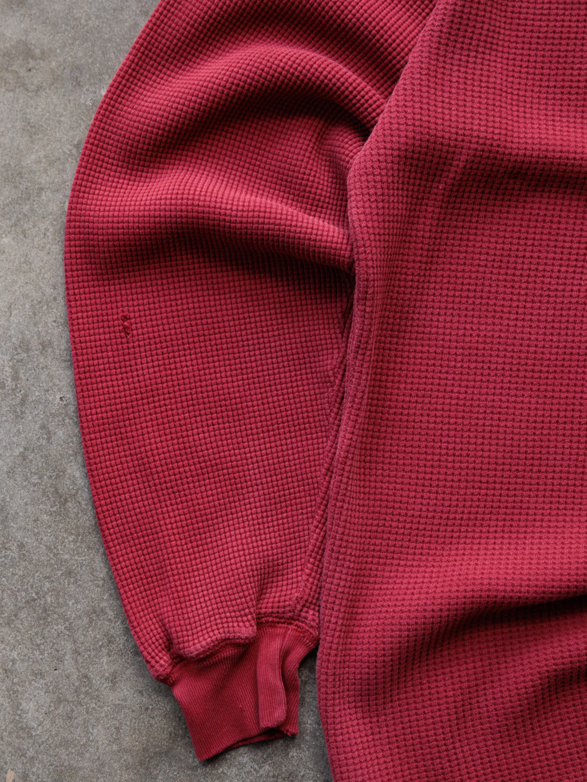 Vintage 90s Red Nautica Henley Long Sleeve Tee (M)