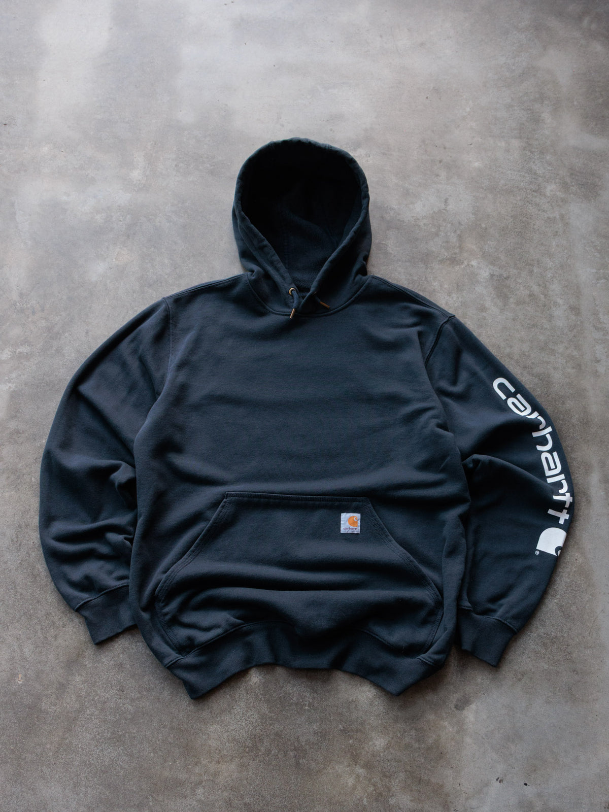 Vintage Navy Carhartt Hoodie (M)
