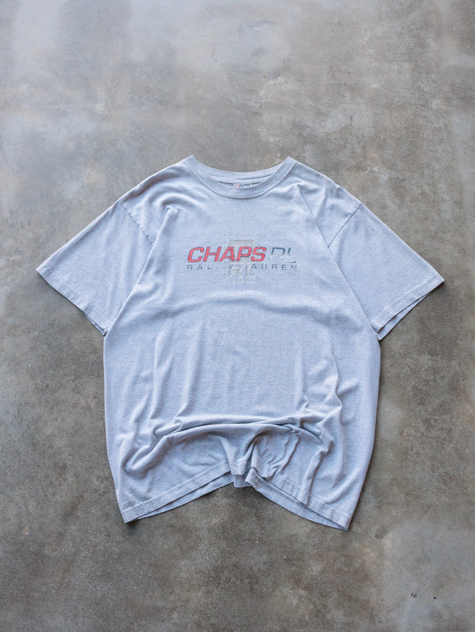 Vintage 90s Grey Chaps Ralph Lauren Tee (L)