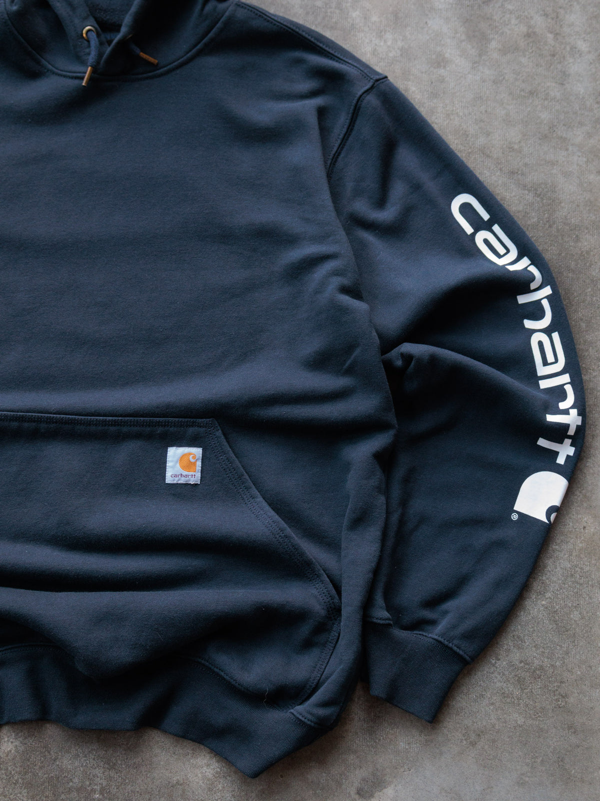 Vintage Navy Carhartt Hoodie (M)