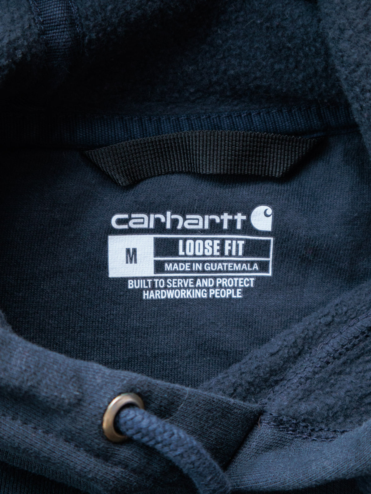 Vintage Navy Carhartt Hoodie (M)