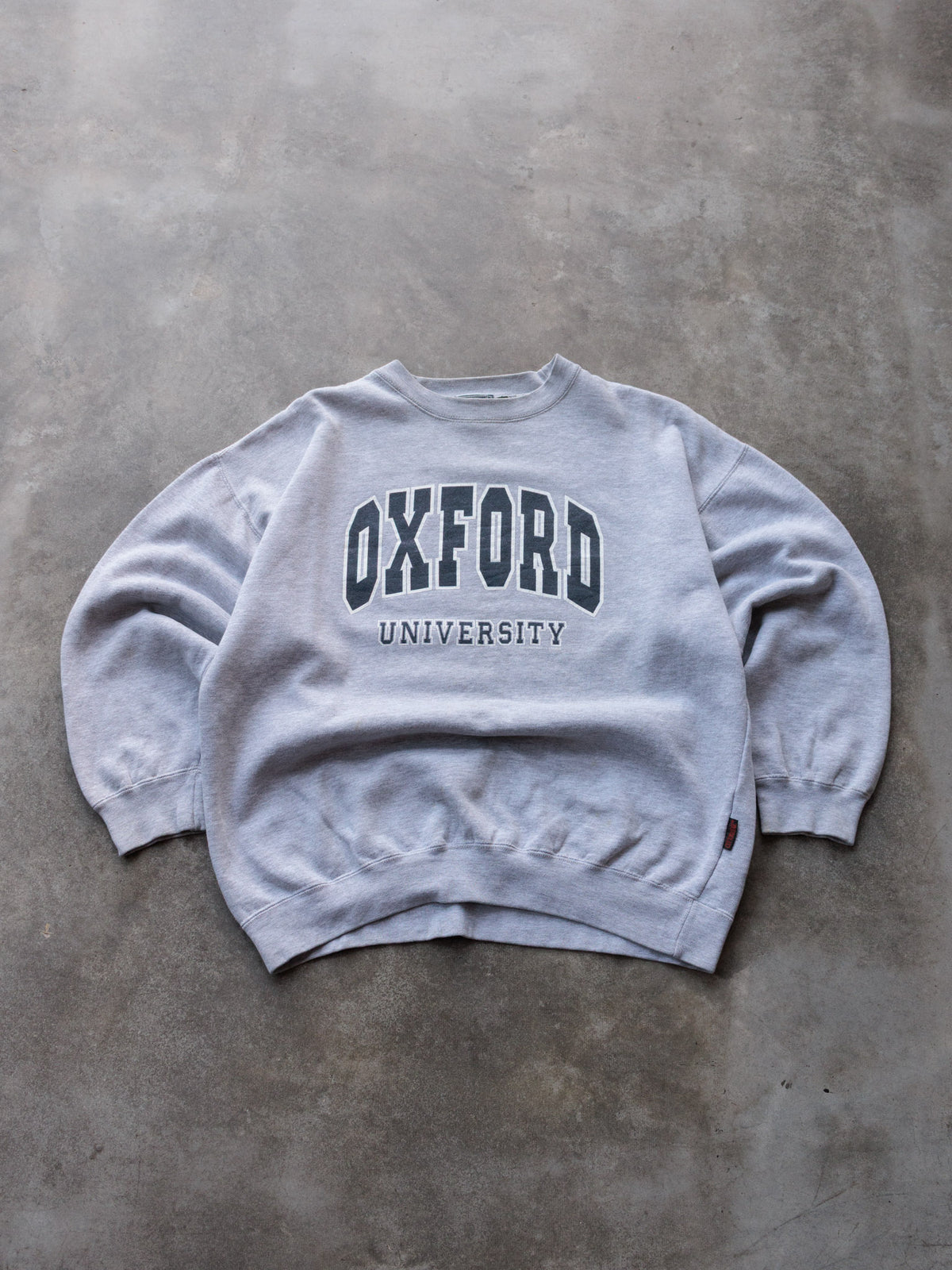 Vintage Grey Oxford University Sweatshirt (L)