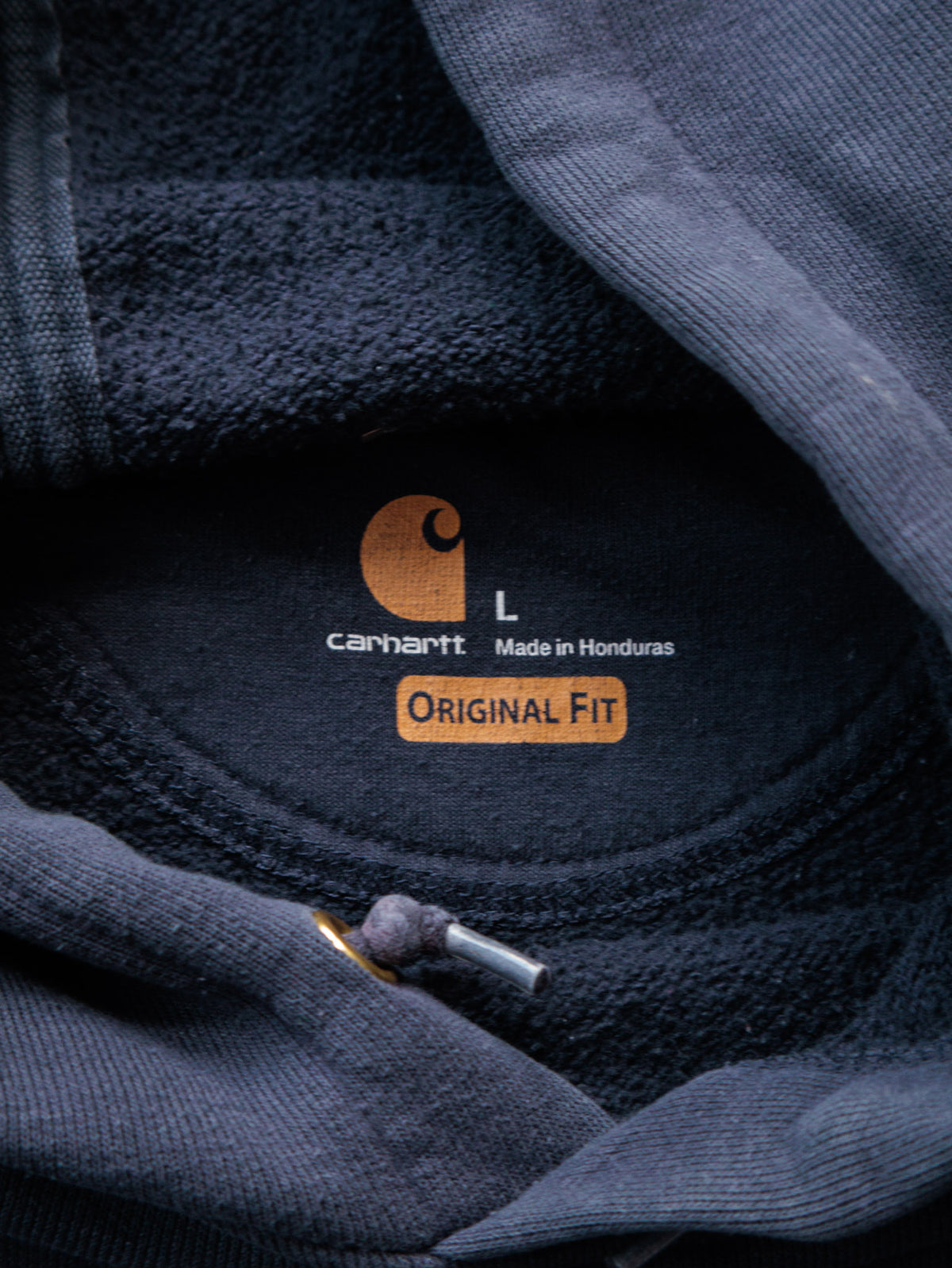 Vintage Navy Carhartt Hoodie (L)