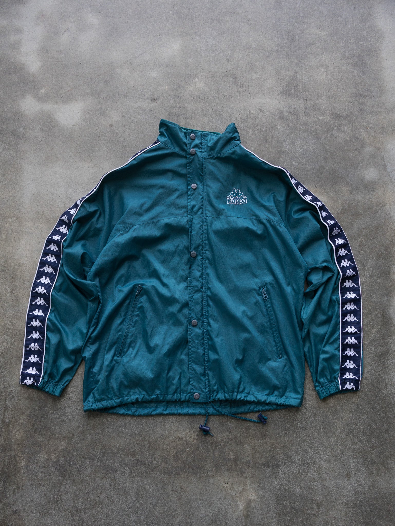 Vintage Teal Kappa Track Jacket (L)