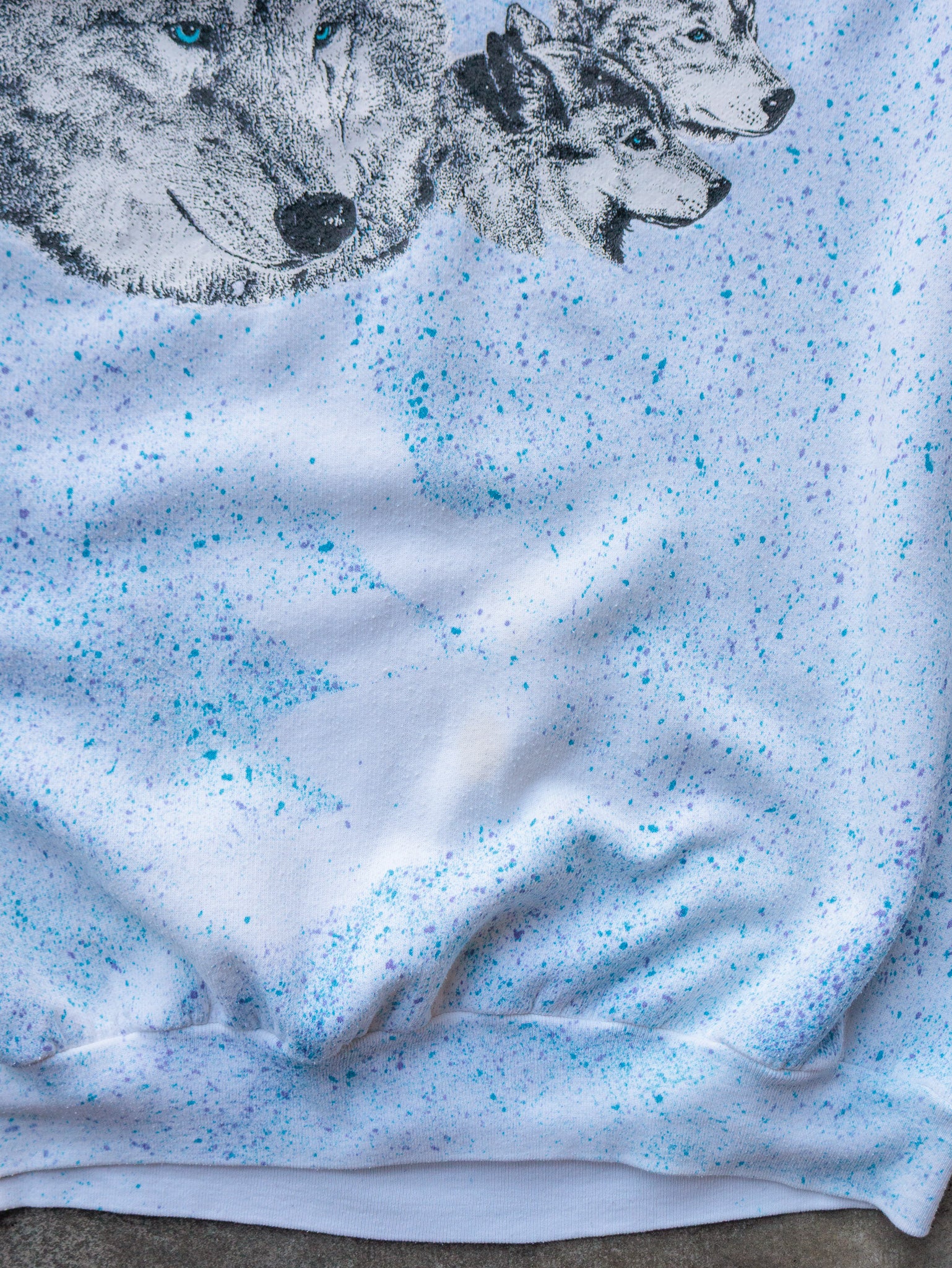 Vintage British Columbia Wolf Graphic Sweatshirt (L)