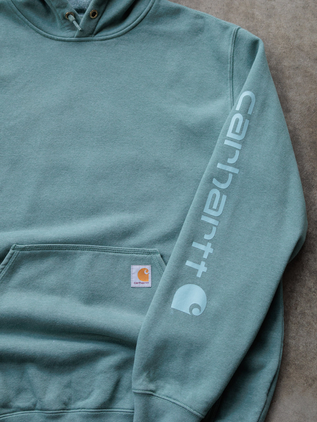 Vintage Green Carhartt Hoodie (L)