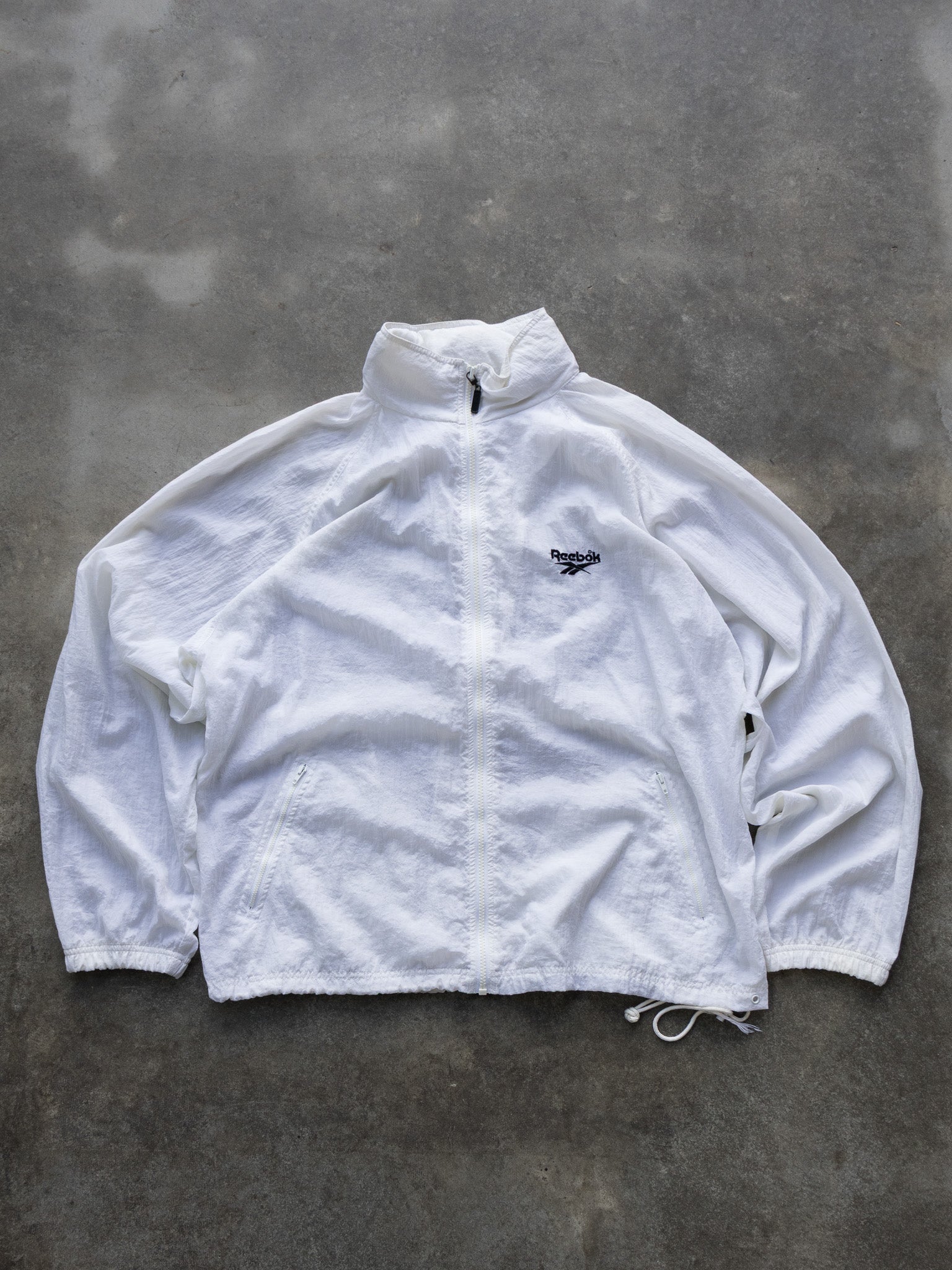 Vintage White Reebok Windbreaker (L)