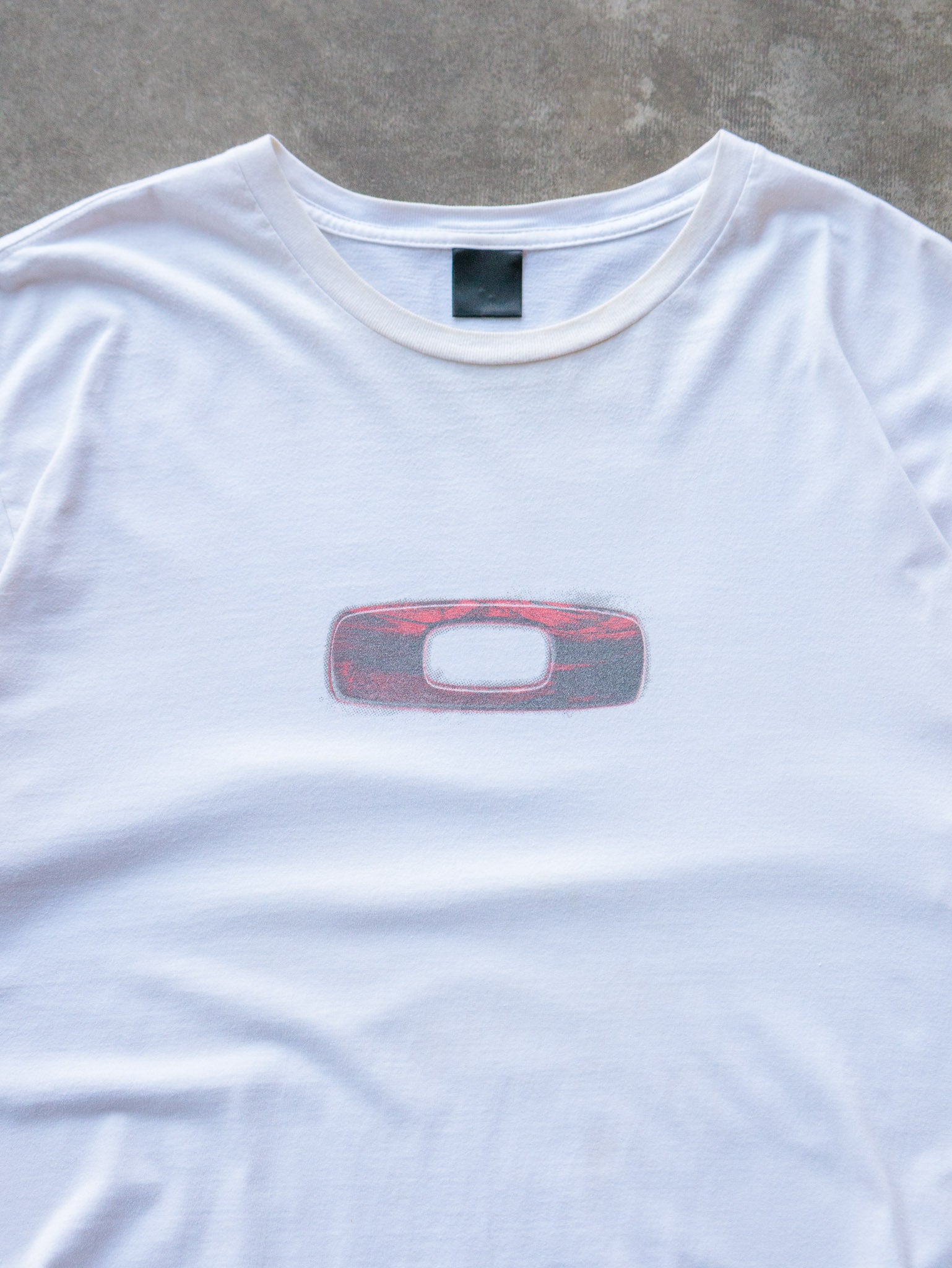 Vintage White Oakley Logo Tee (XL)