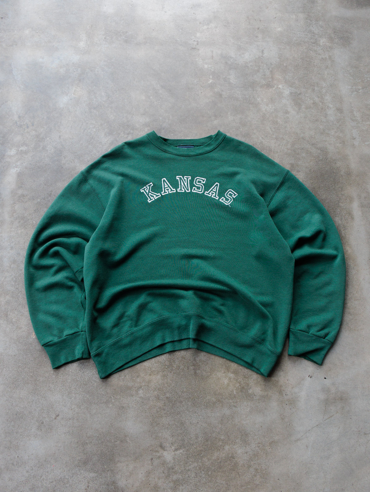 Vintage 90s Green Kansas Jansport Sweatshirt (XL)