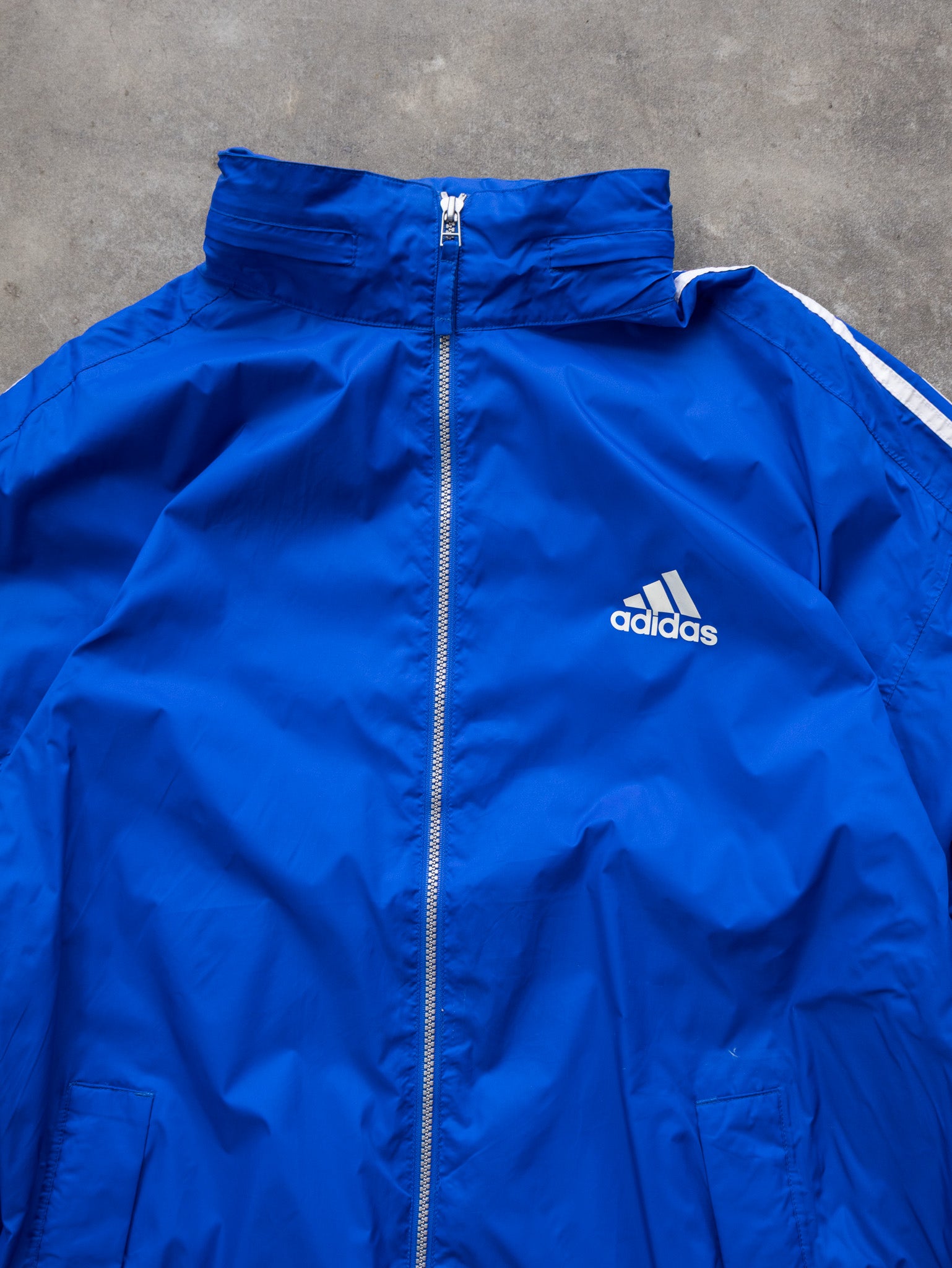 Vintage Blue Adidas Windbreaker (L)