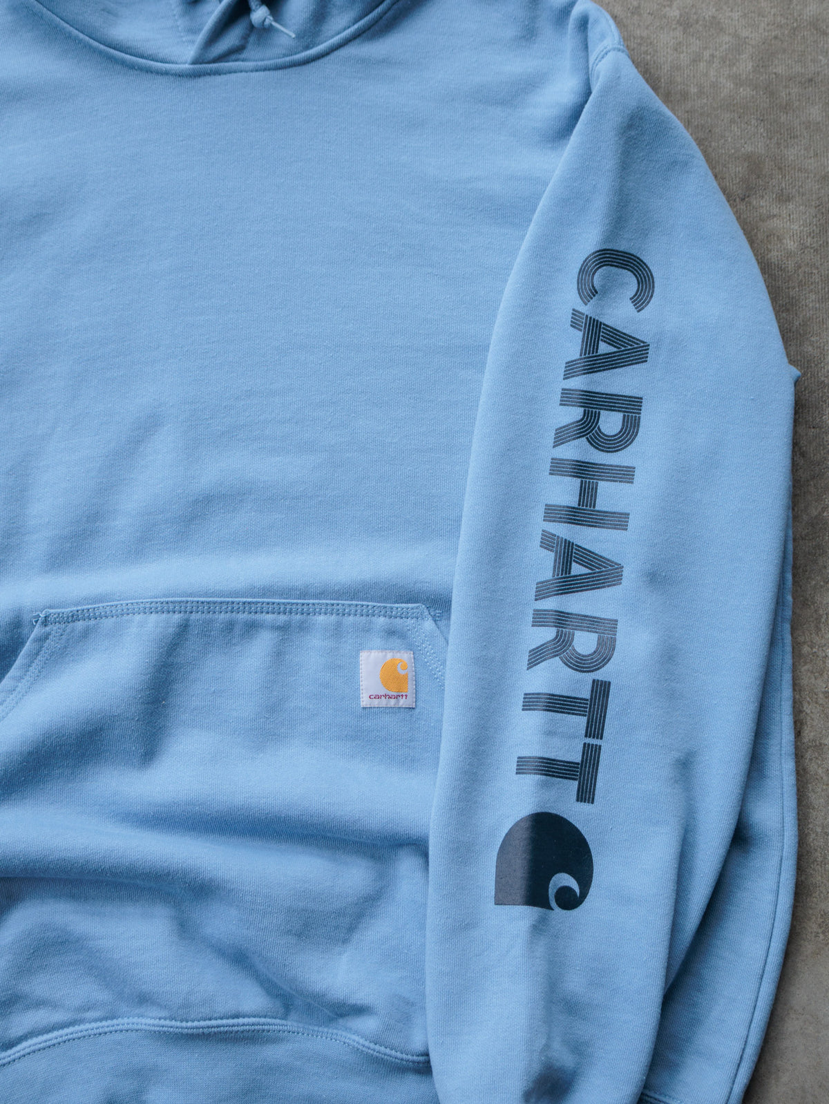 Vintage Blue Carhartt Hoodie (L)