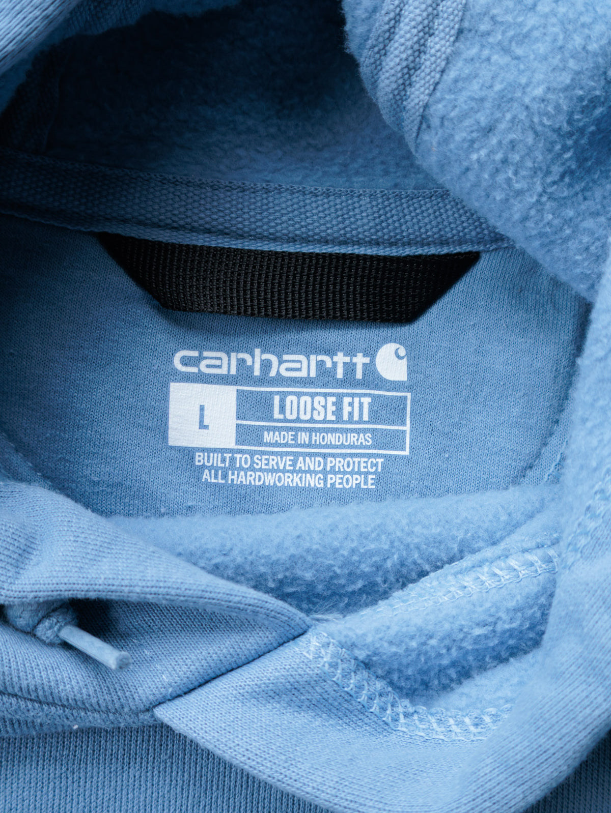 Vintage Blue Carhartt Hoodie (L)