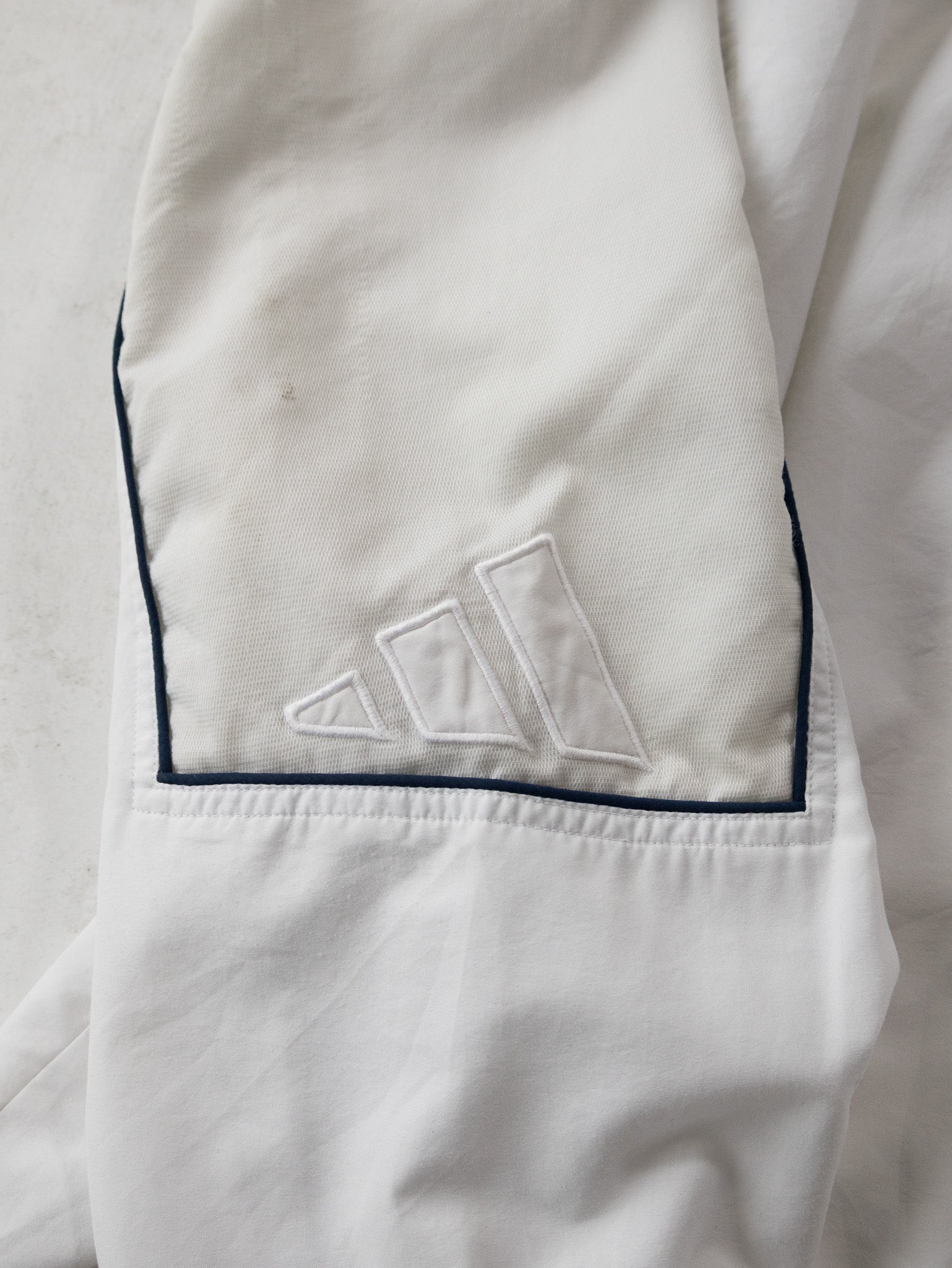 Vintage Adidas White Track Jacket (XL)