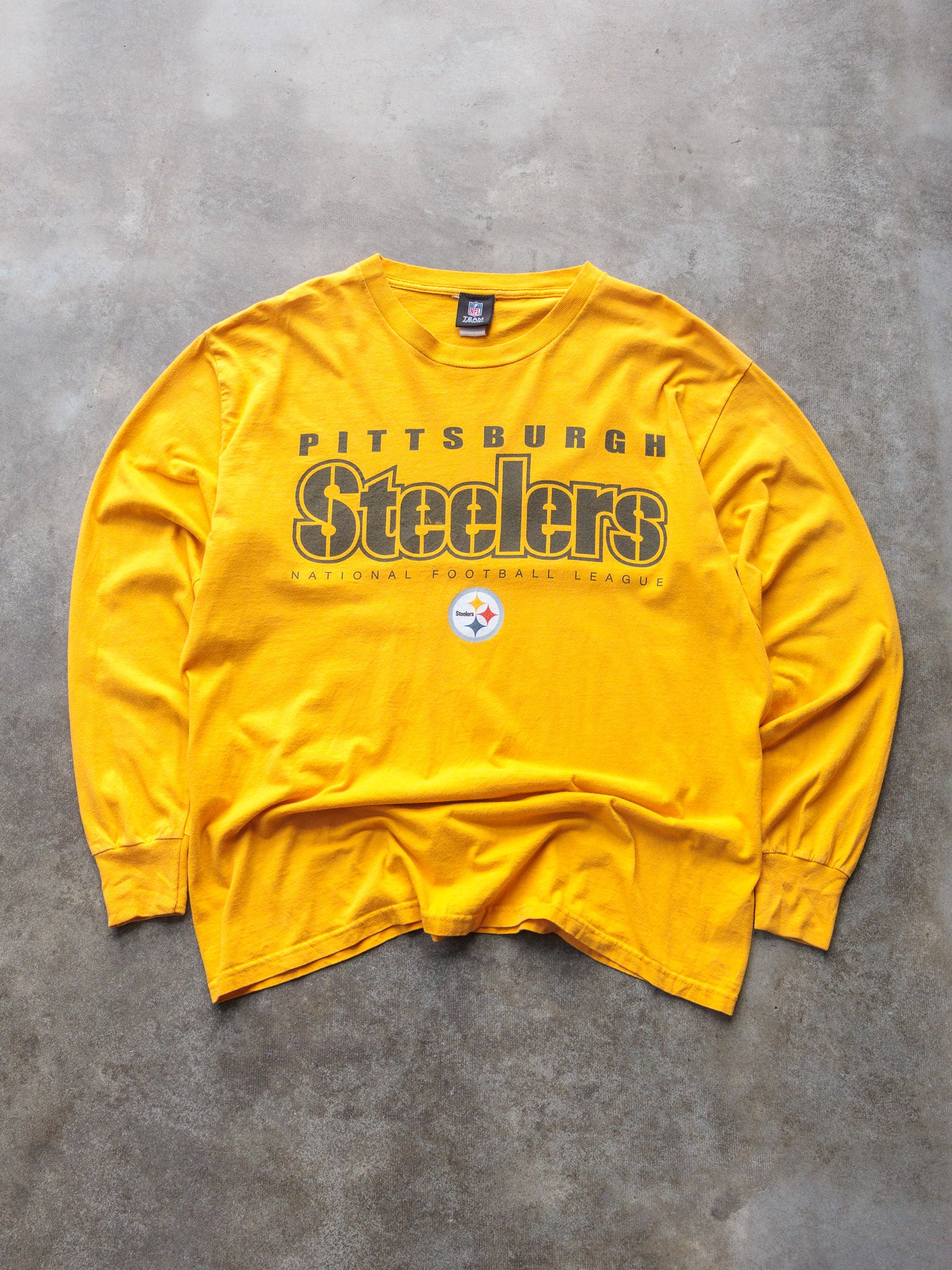 Vintage 00s Yellow Pittsburgh Steelers Long Sleeve (L)
