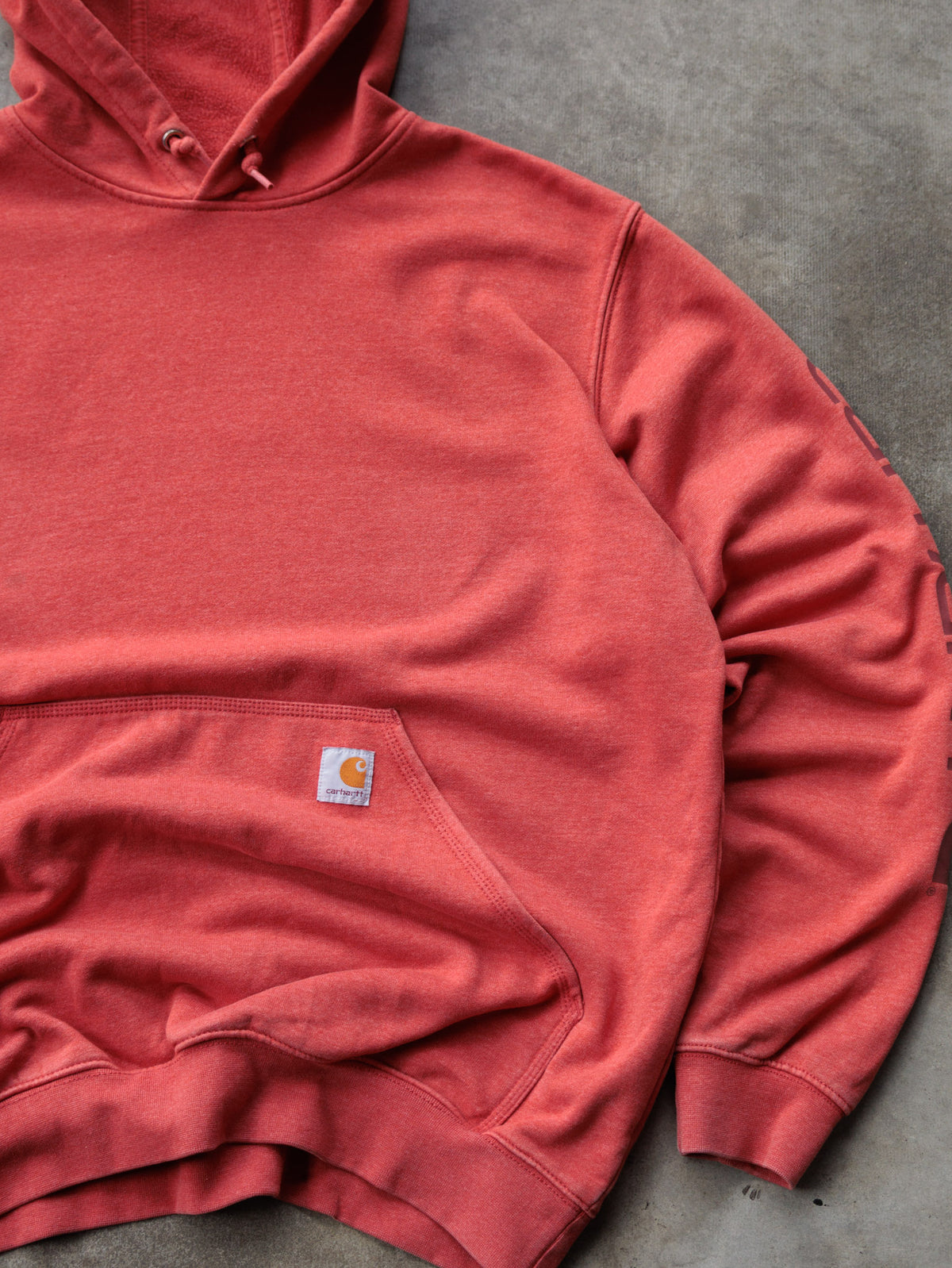 Vintage Red Carhartt Hoodie (L)