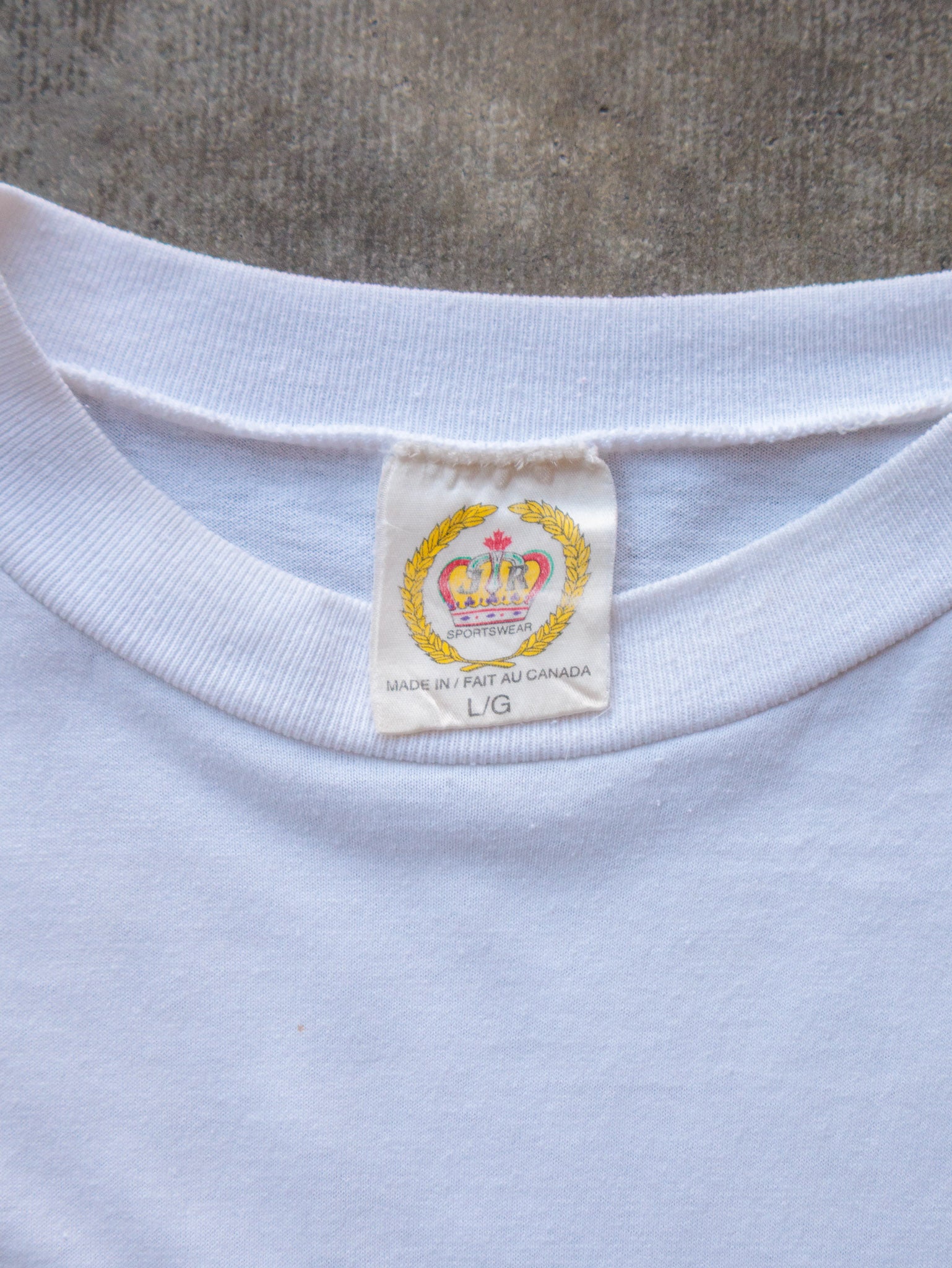 Vintage 90s White Tommy Hilfiger Bootleg Graphic Tee (L)