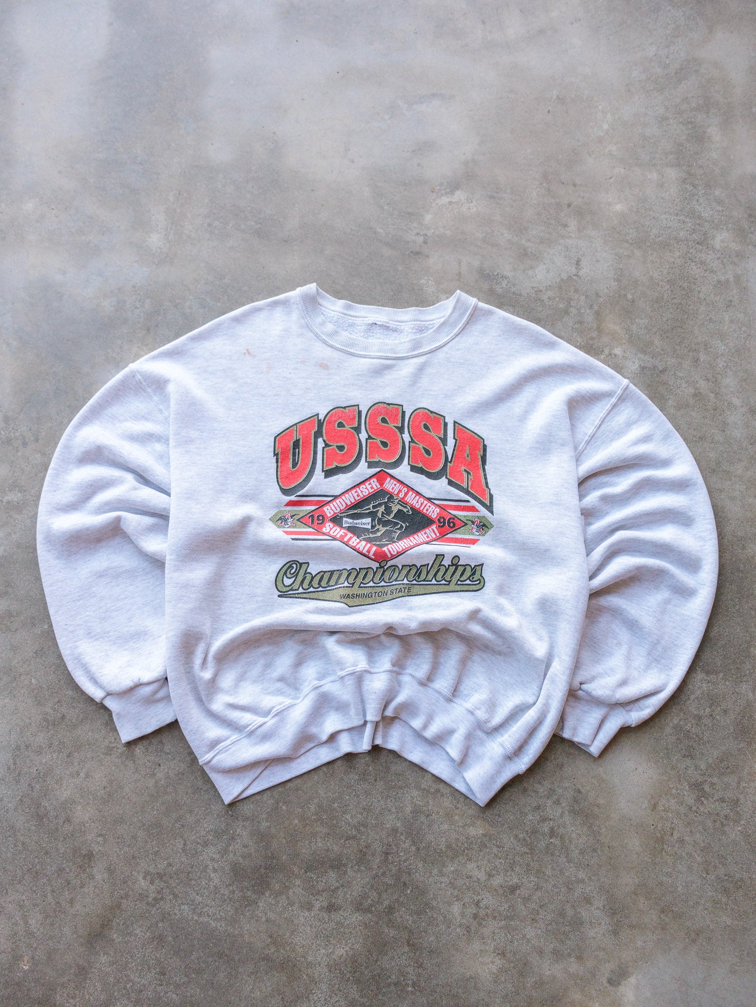 Vintage 1996 USSSA Budweiser Softball Tournament Sweatshirt (XL)