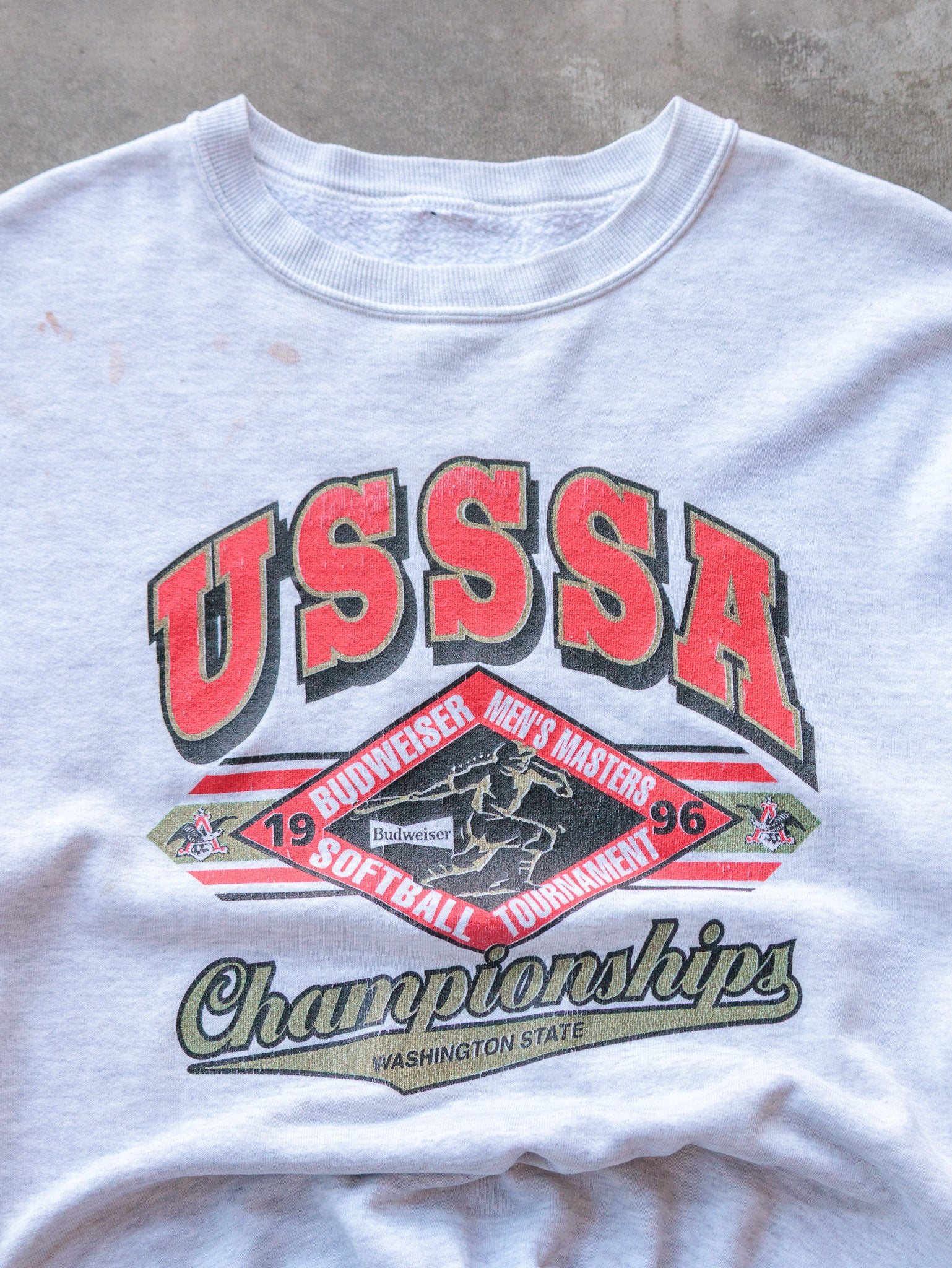 Vintage 1996 USSSA Budweiser Softball Tournament Sweatshirt (XL)