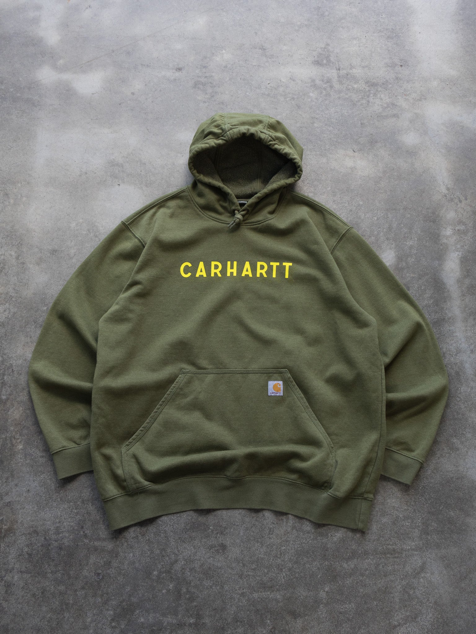 Vintage Green Carhartt Hoodie (XL)