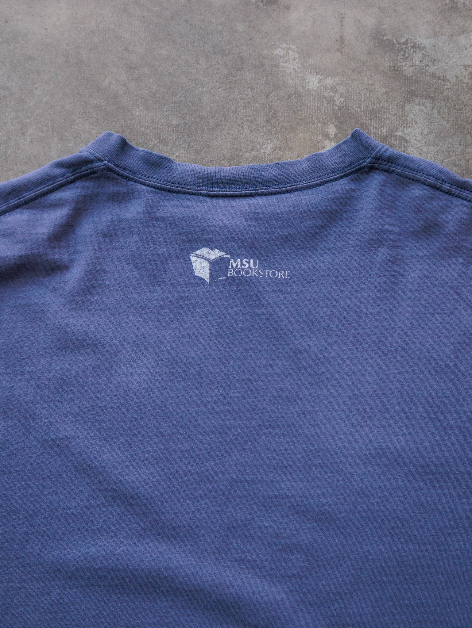 Vintage 90s Blue Montana State University Spell Out Tee (XL)