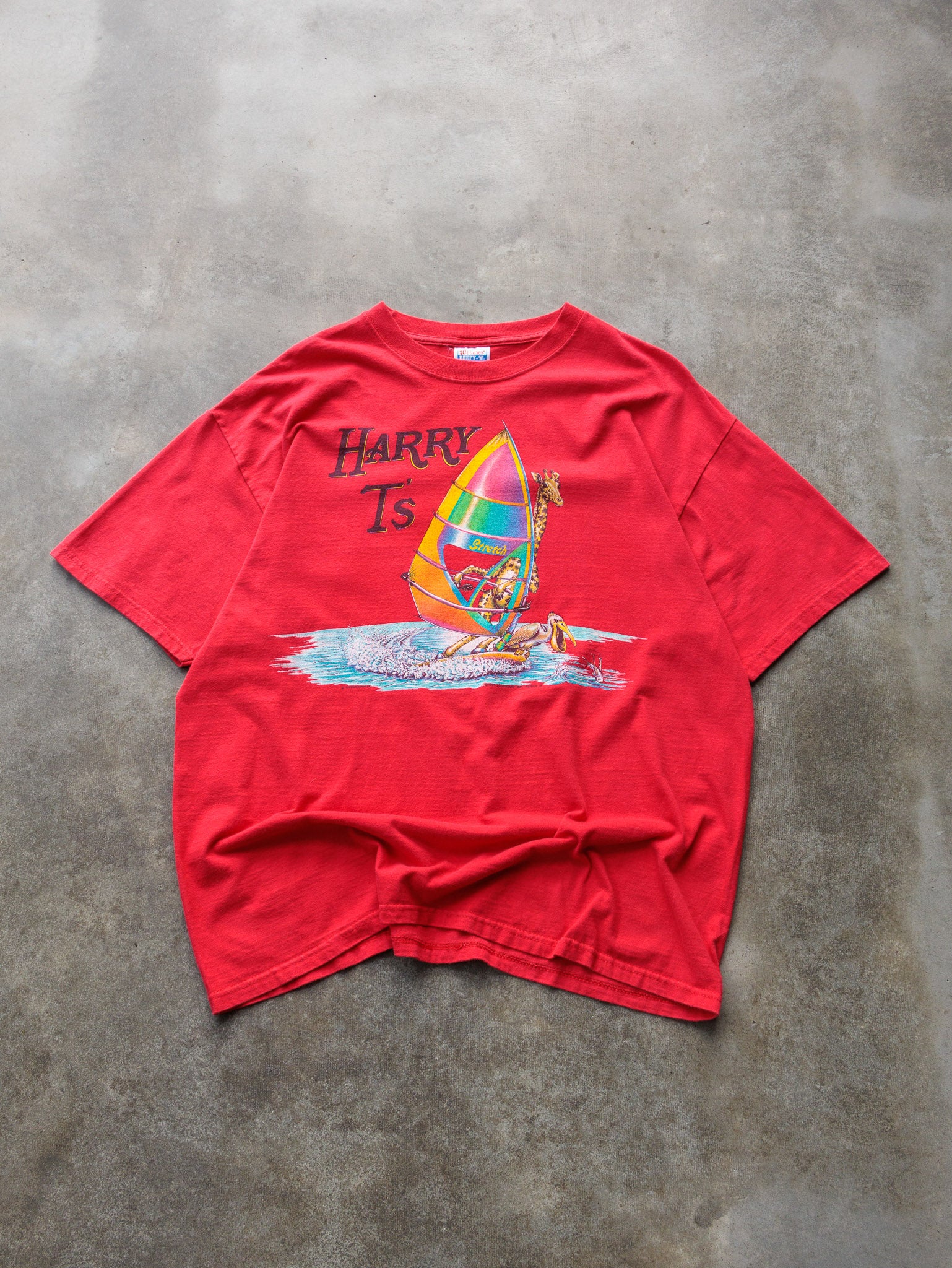 Vintage 1996 Red Harry T's Destin Florida Tee (XL)