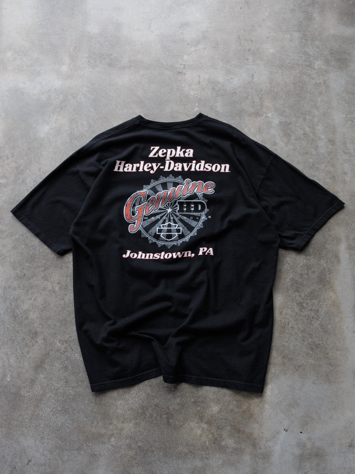 Vintage 2013 Black Harley-Davidson Johnstown PA Tee (-)