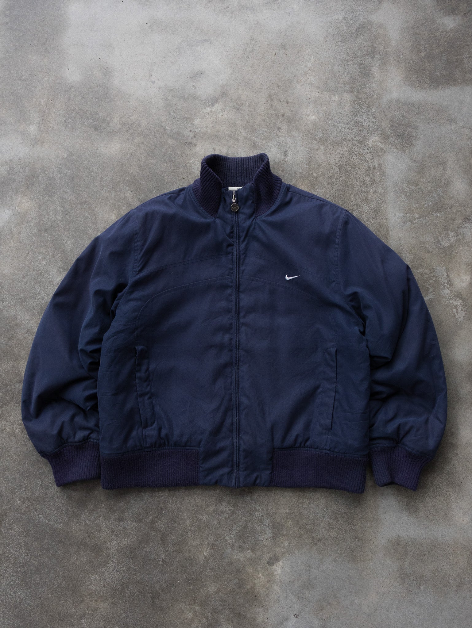 Vintage Navy Nike Bomber Jacket (L)
