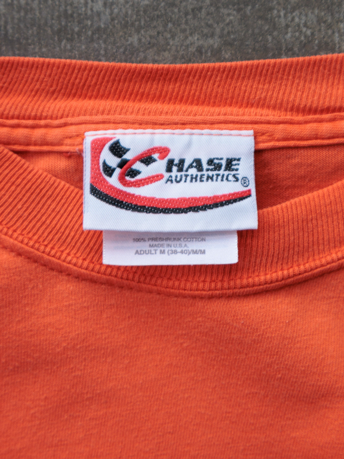 Vintage 90s Orange NASCAR Dale Earnhardt Jr Long Sleeve Tee (M)