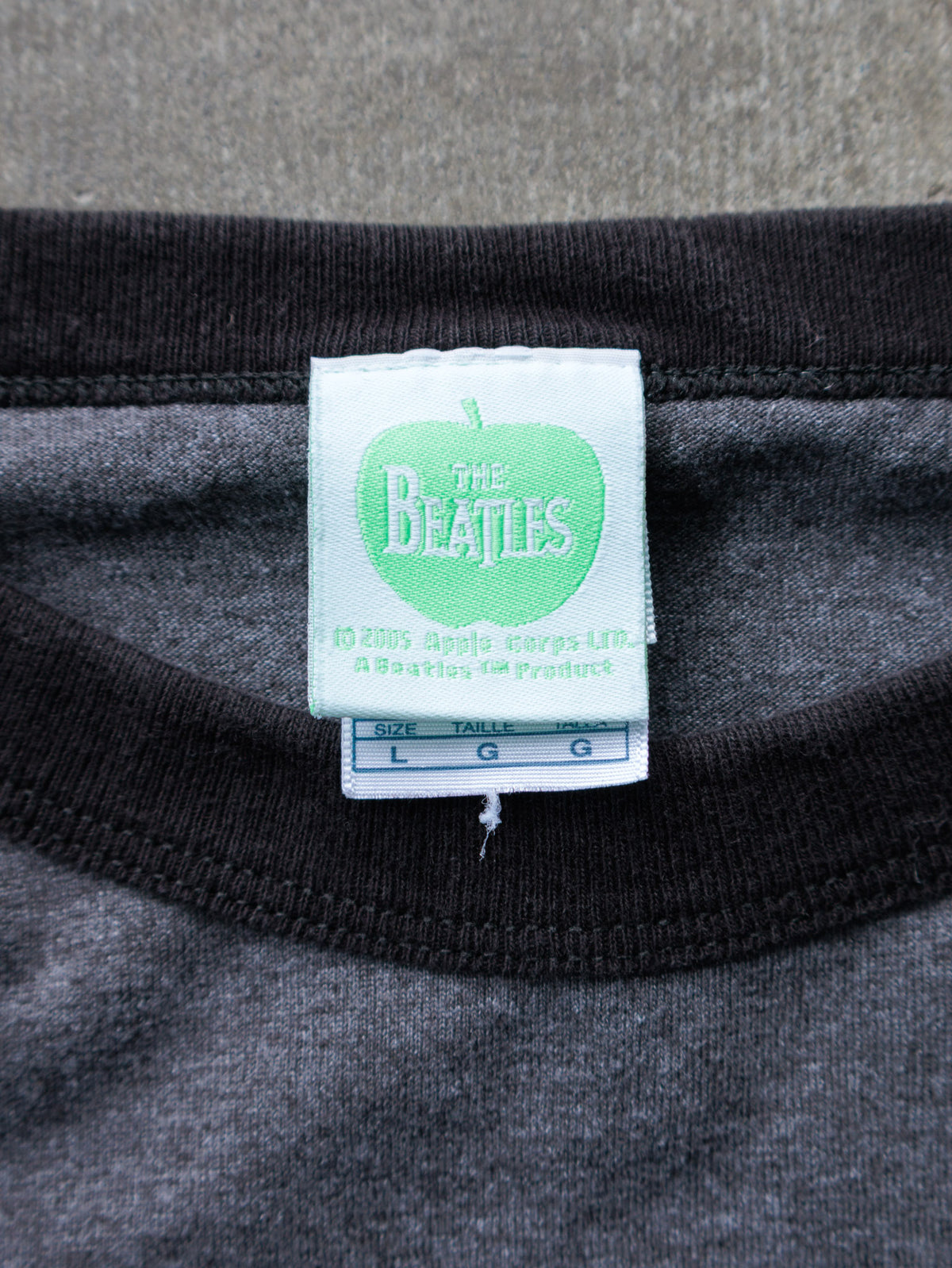 Vintage 00s Grey The Beatles Ringer Tee (L)