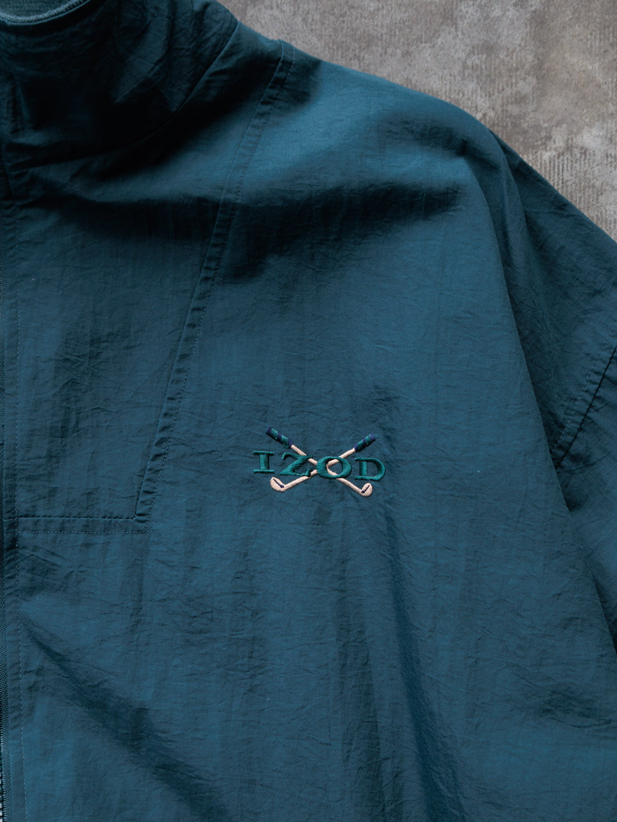 Vintage 90s Green Izod Windbreaker (M)