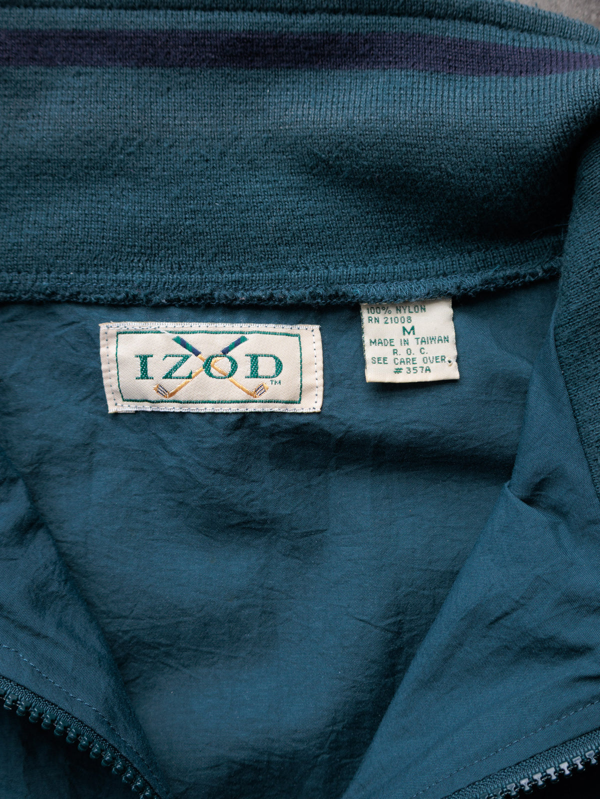 Vintage 90s Green Izod Windbreaker (M)