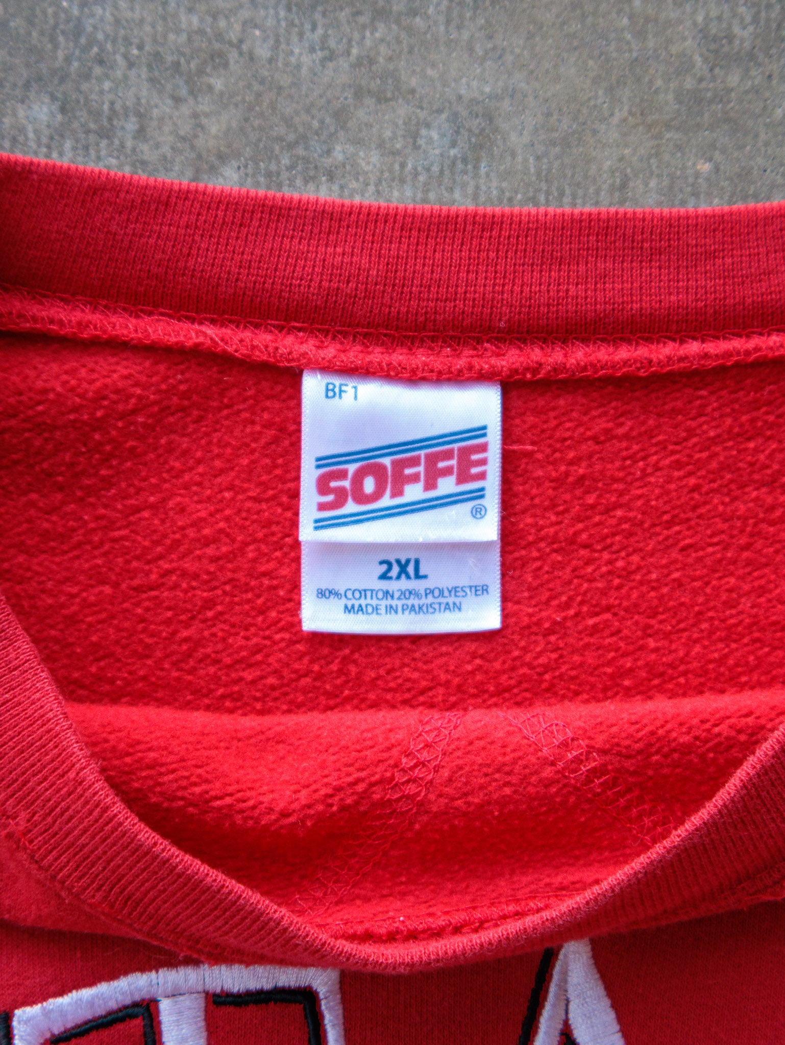 Vintage 00s Red Utah Spell Out Sweatshirt (2XL)