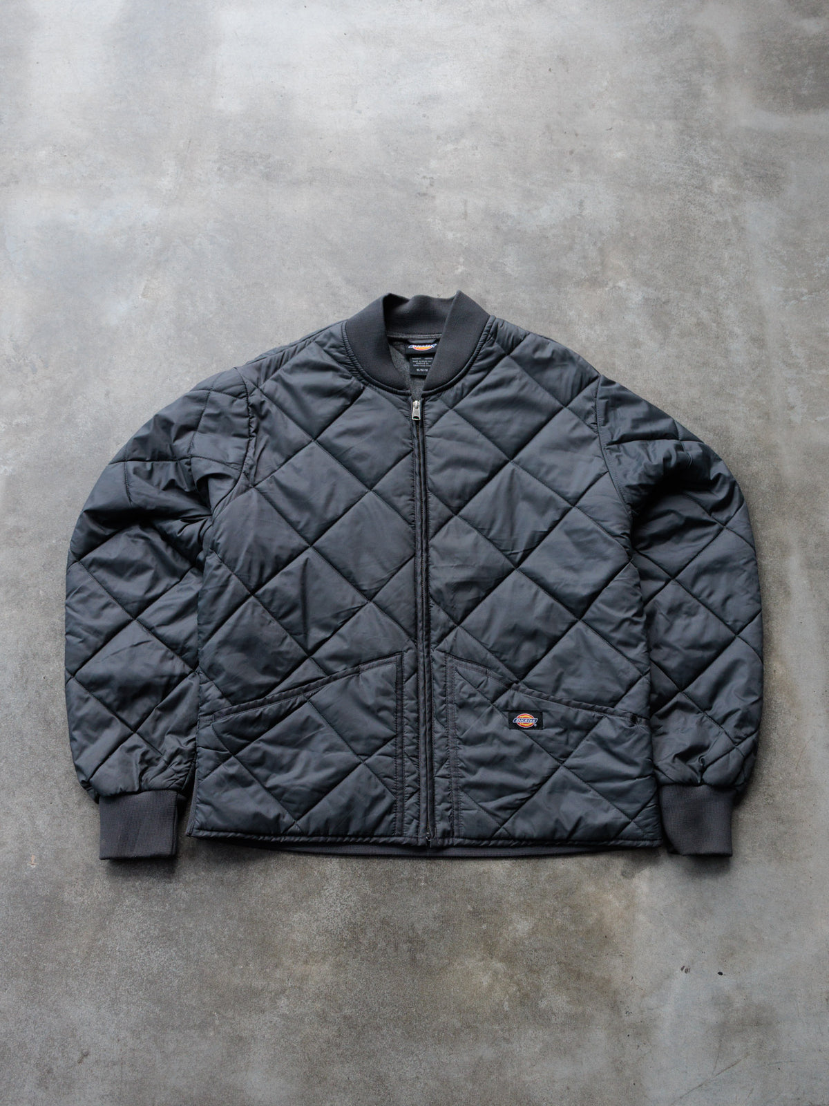 Vintage Black Dickies Quilted Jacket (M)