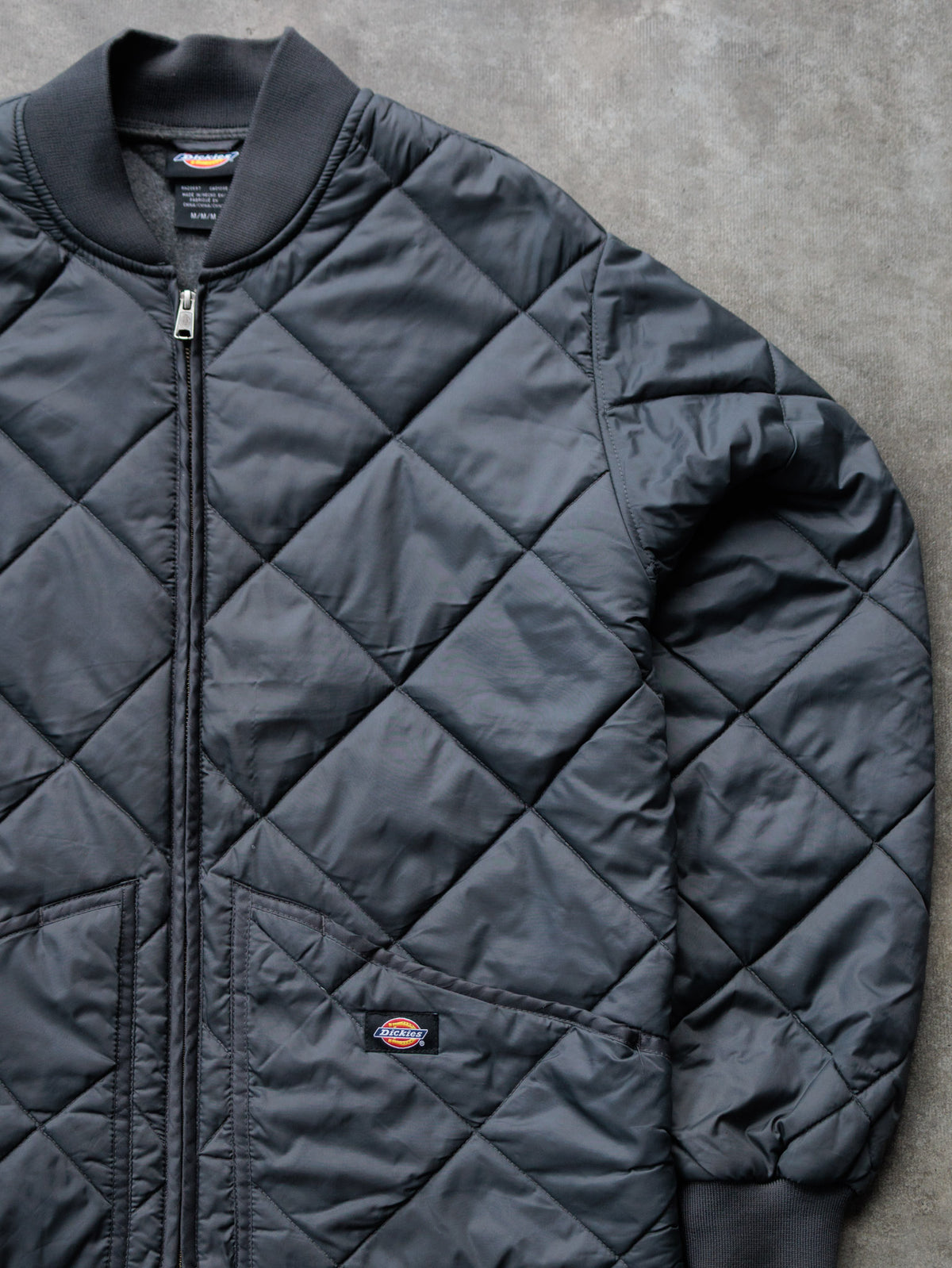 Vintage Black Dickies Quilted Jacket (M)