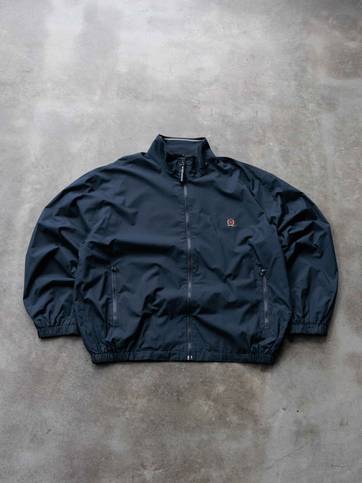 Vintage 90s Navy Tommy Hilfiger Golf Windbreaker (2XL)