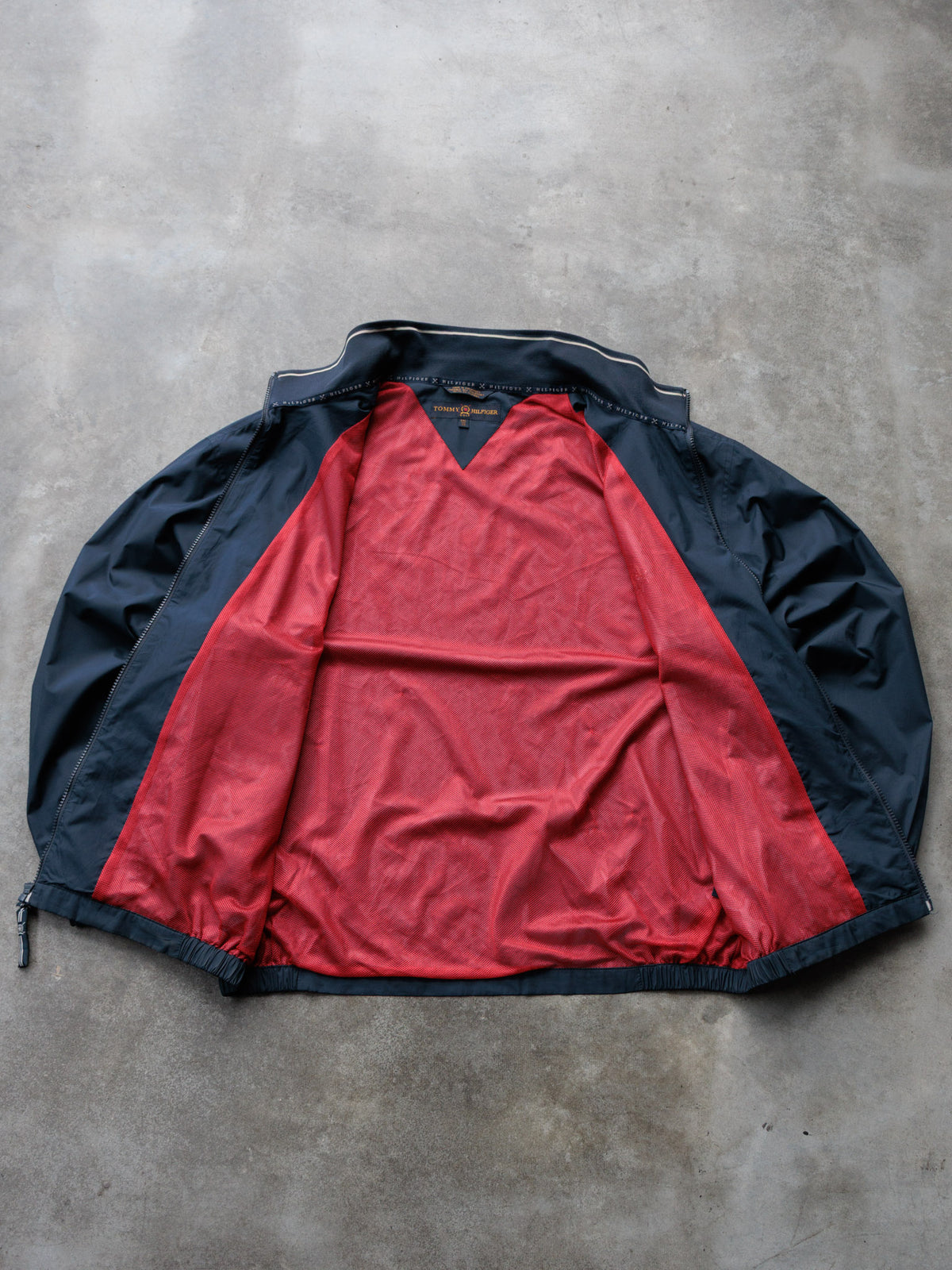 Vintage 90s Navy Tommy Hilfiger Golf Windbreaker (2XL)