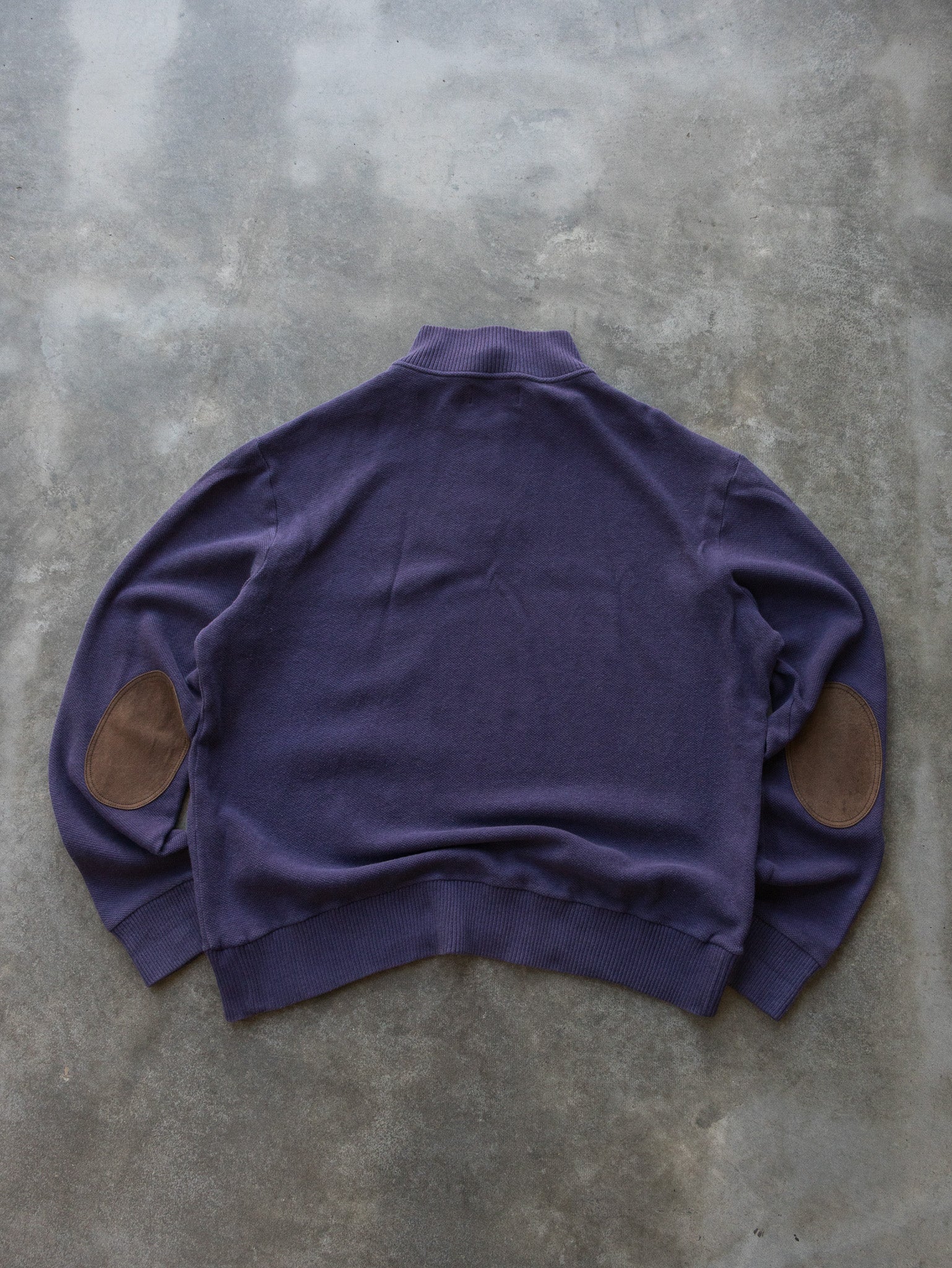 Vintage Purple Polo Ralph Lauren Quarter Zip Knit (XL)