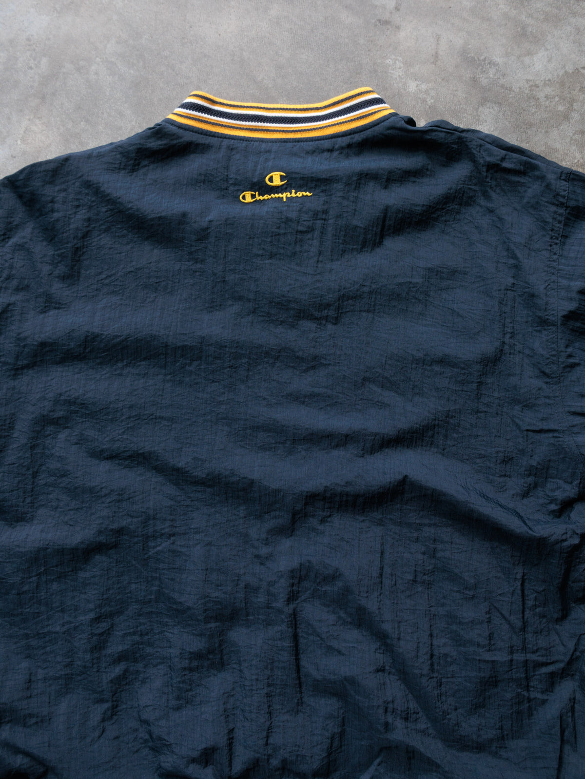 Vintage 90s Navy Champion Notre Dame Windbreaker (L)