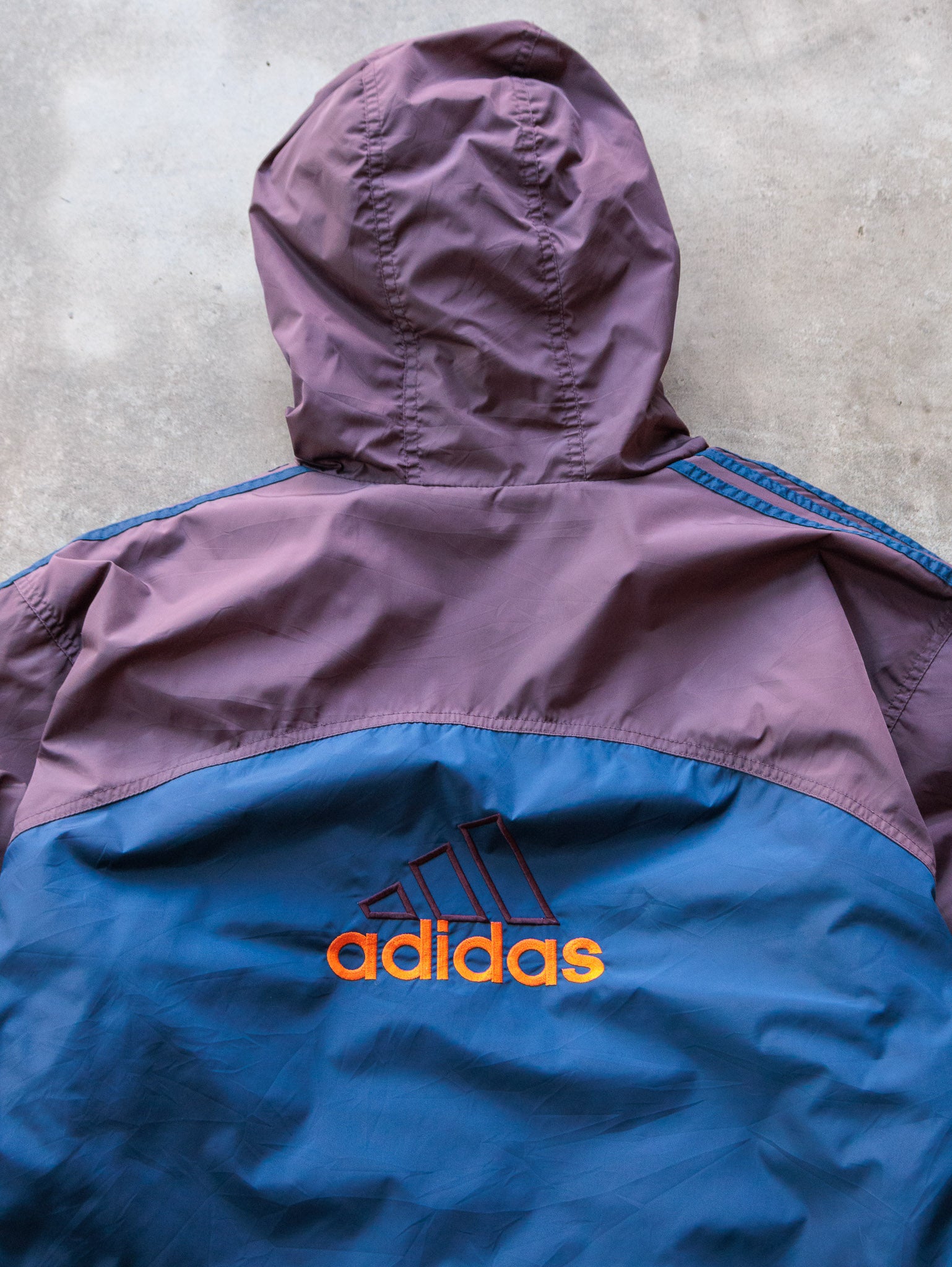 Vintage 90s Blue & Purple Adidas Fleece Lined Jacket (L)