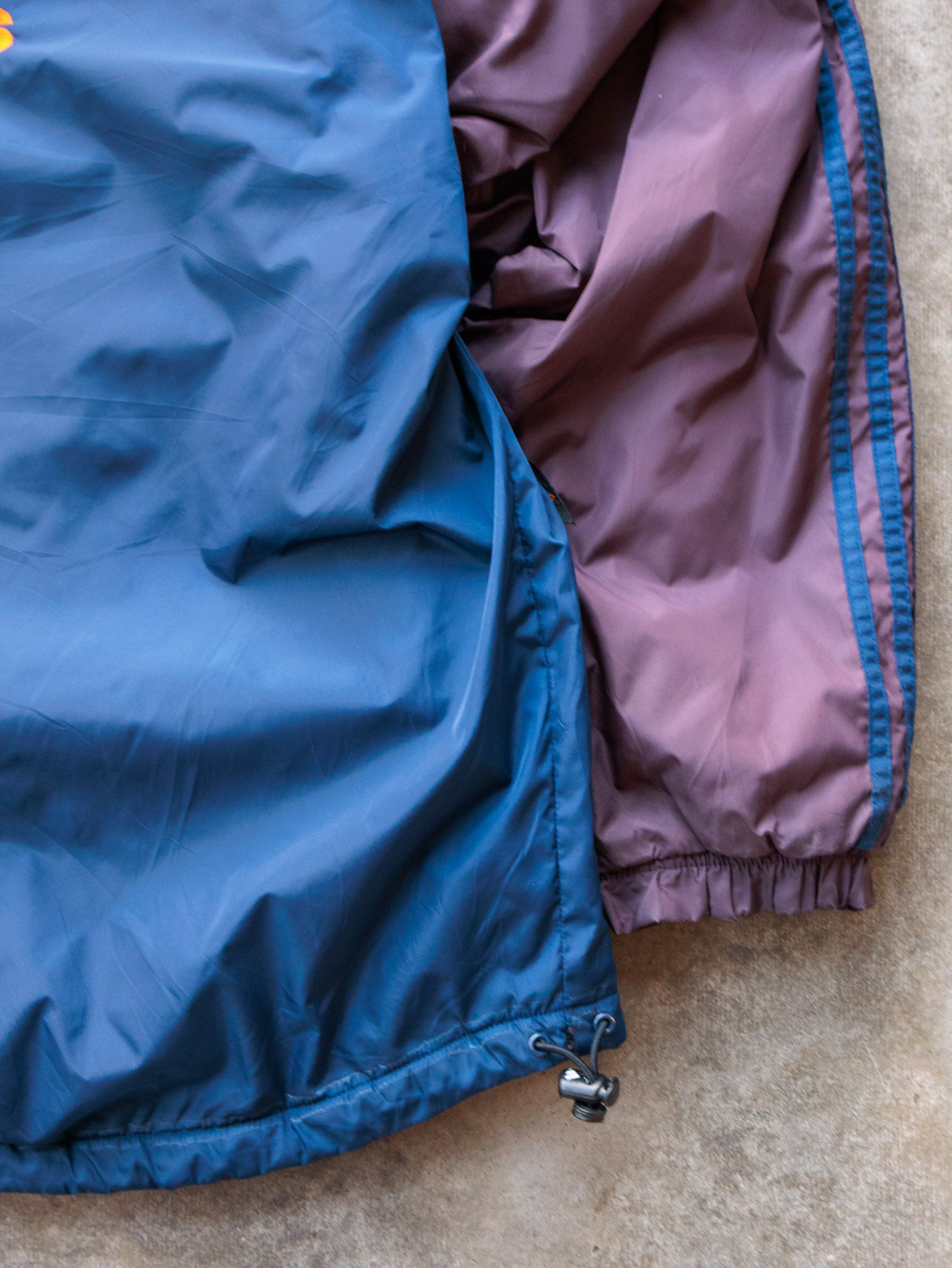 Vintage 90s Blue & Purple Adidas Fleece Lined Jacket (L)