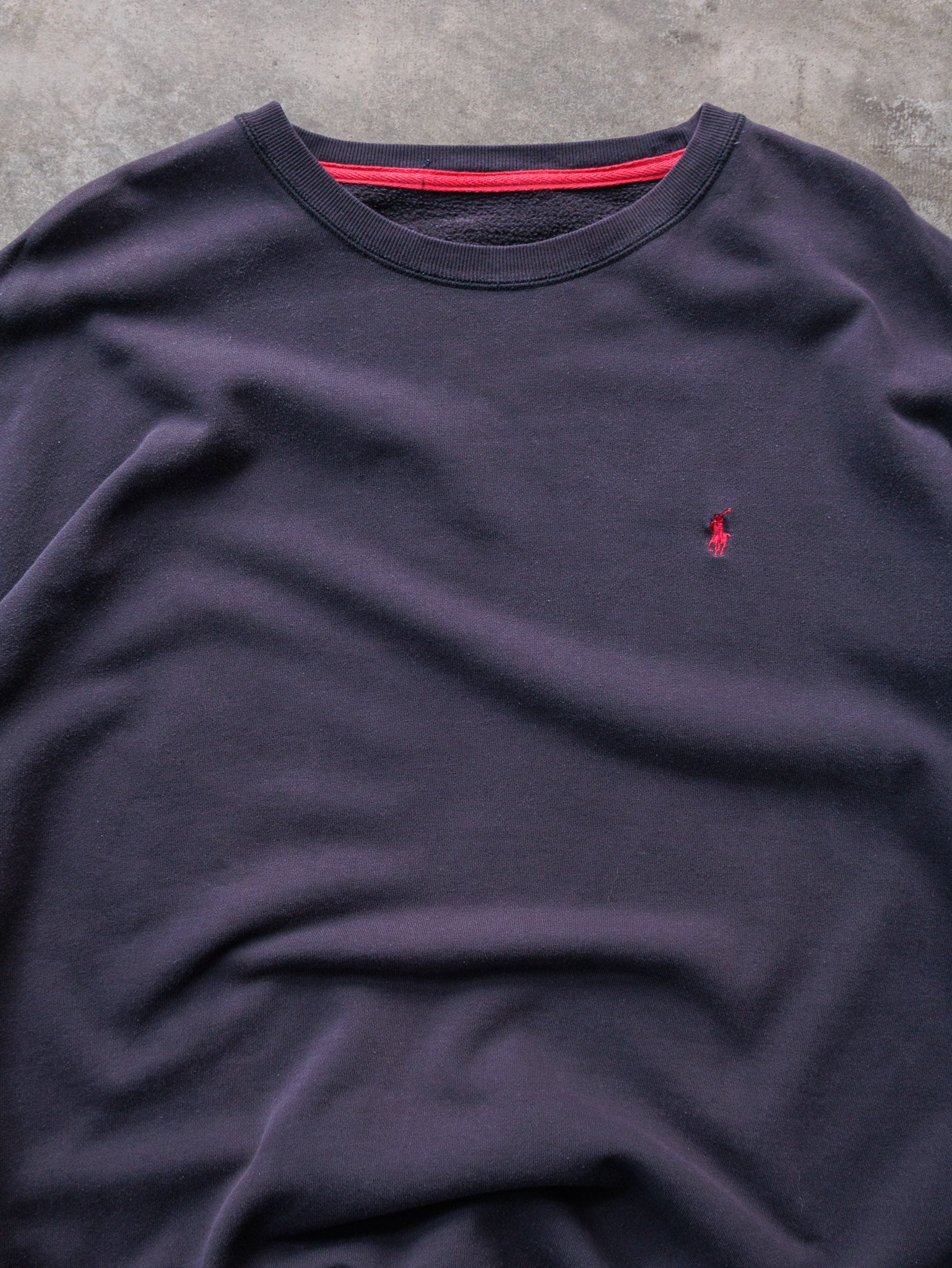 Vintage Navy Polo Ralph Lauren Sweatshirt (2XL)